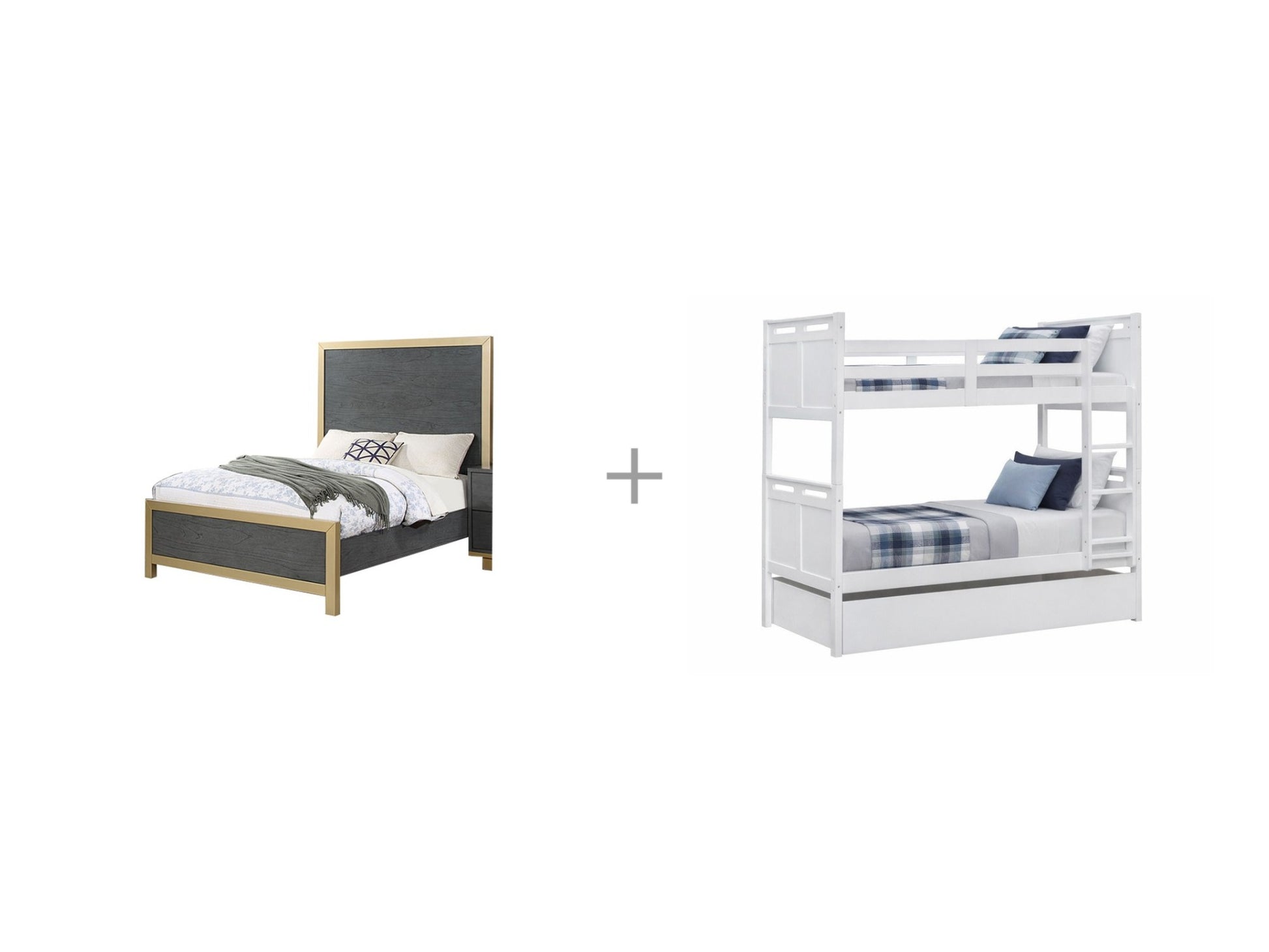 Golden Gate Bed + Treeline Bunk Bed bundle