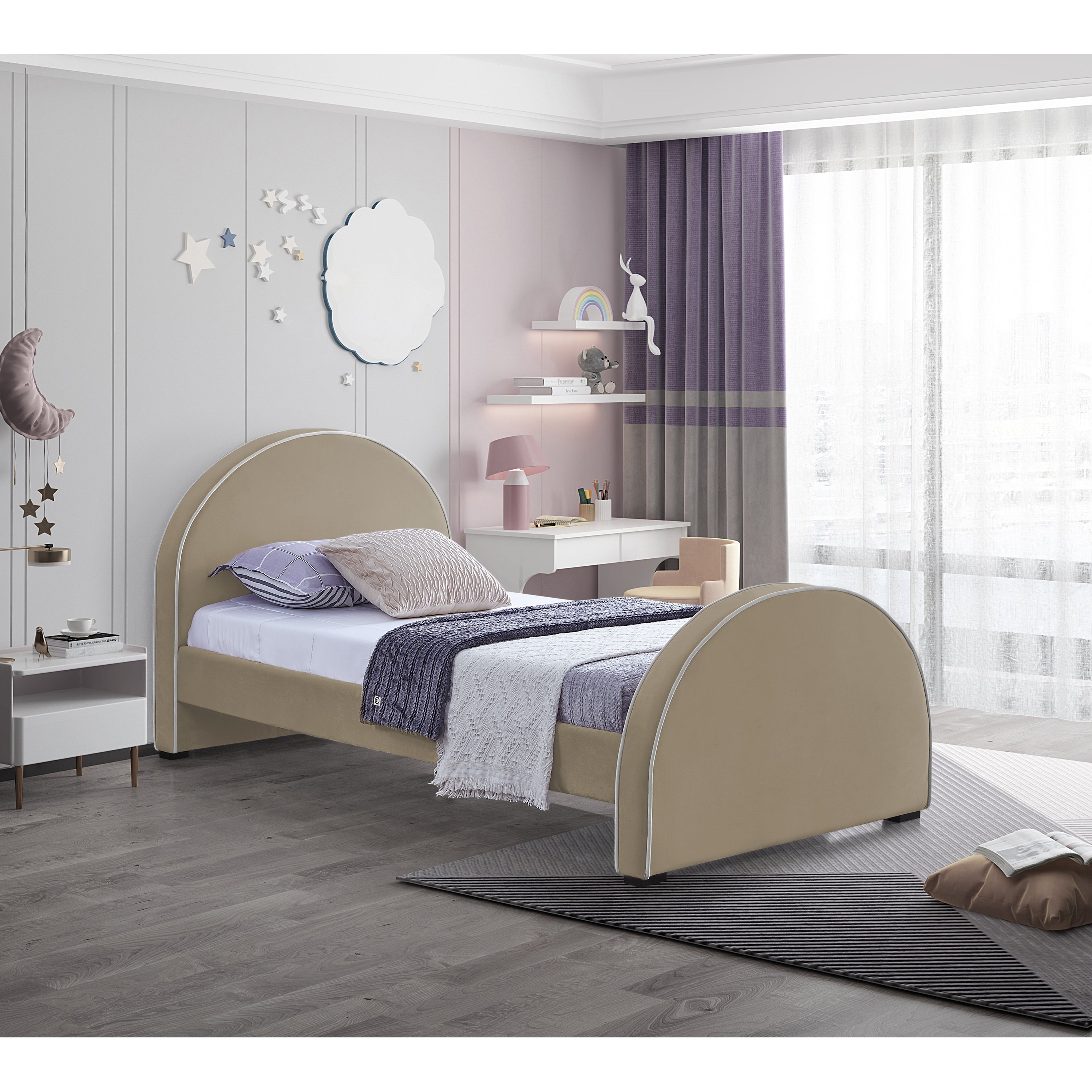 Brodie Bed - Beige 1
