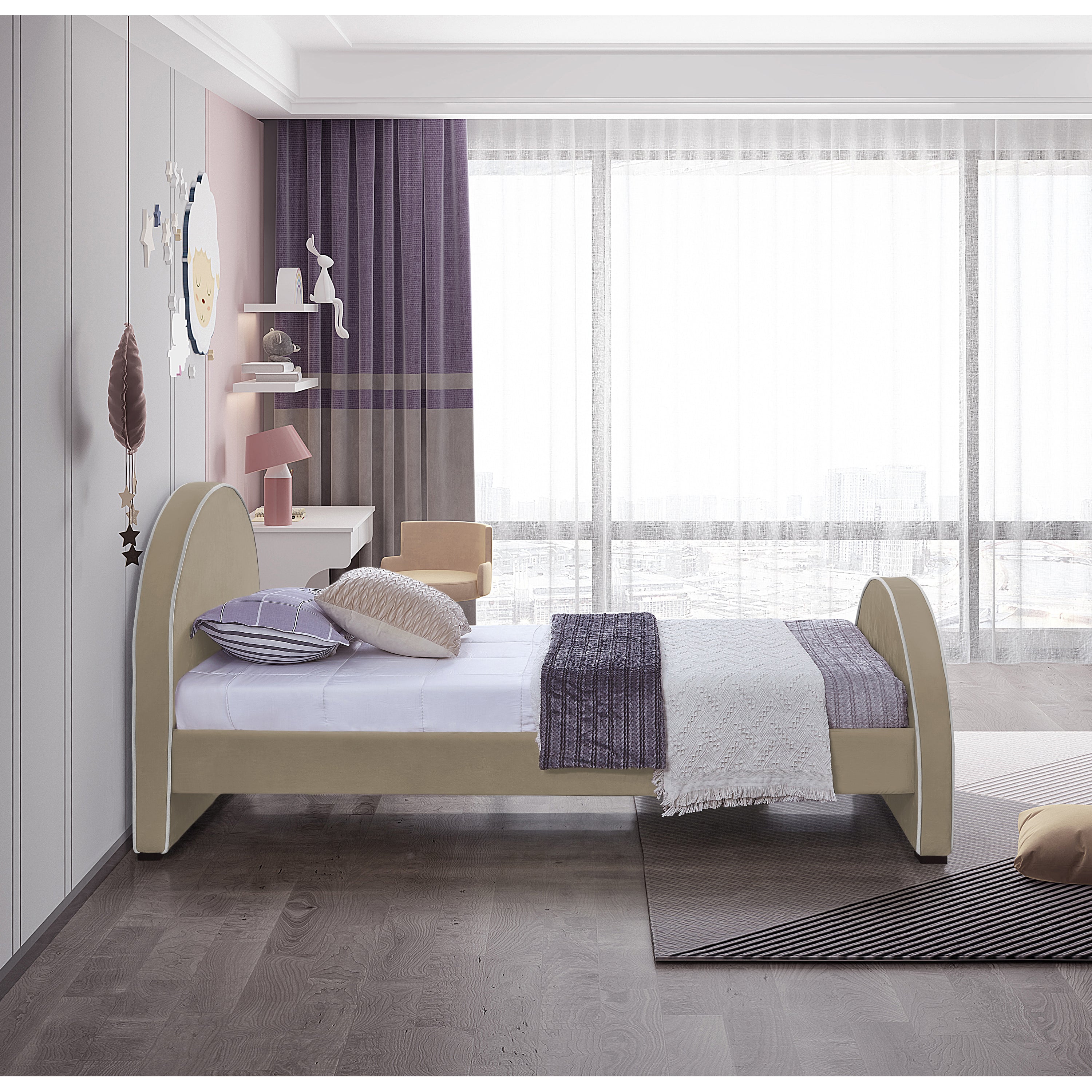Brodie Bed - Beige 4