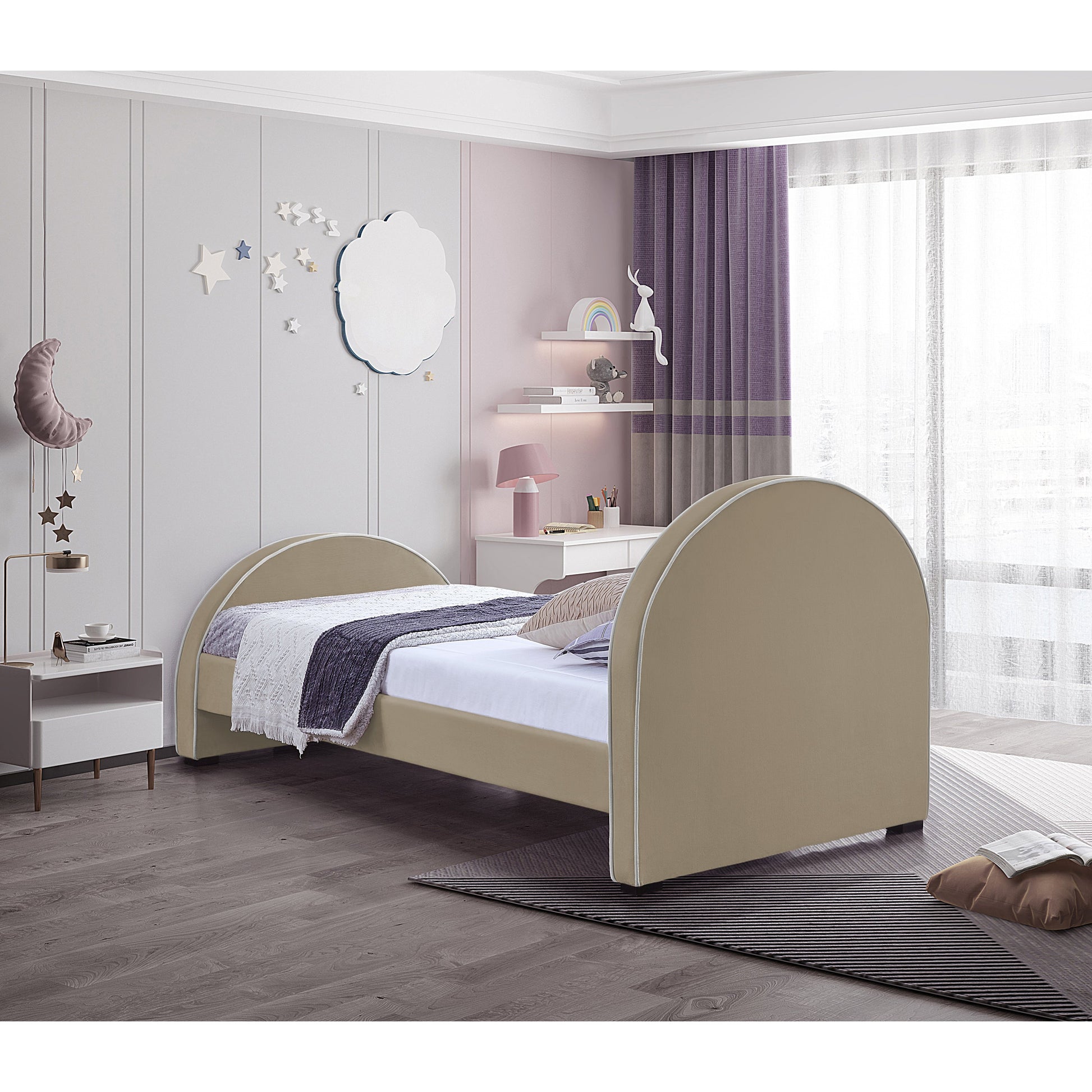 Brodie Bed - Beige 5