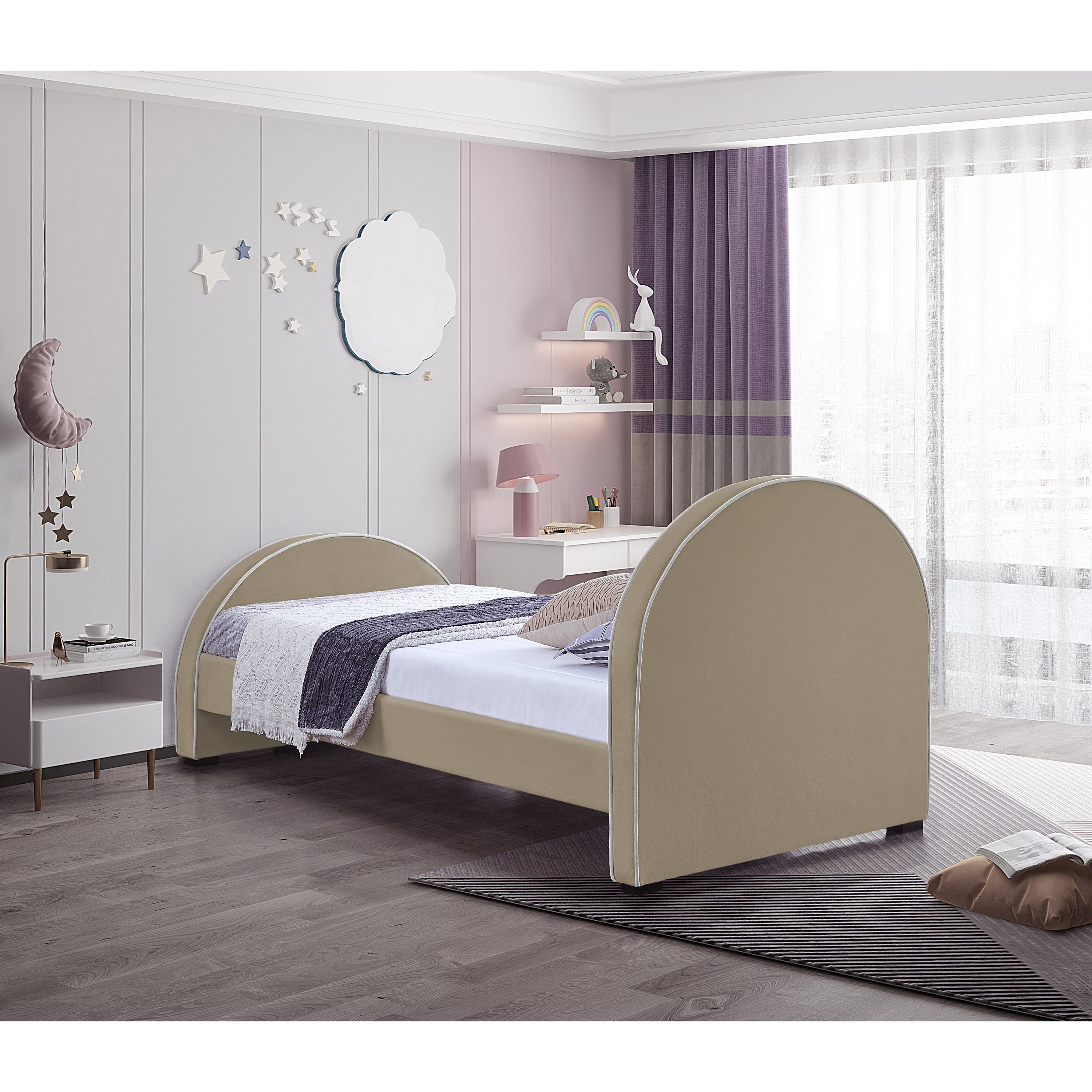 Brodie Bed - Beige 5