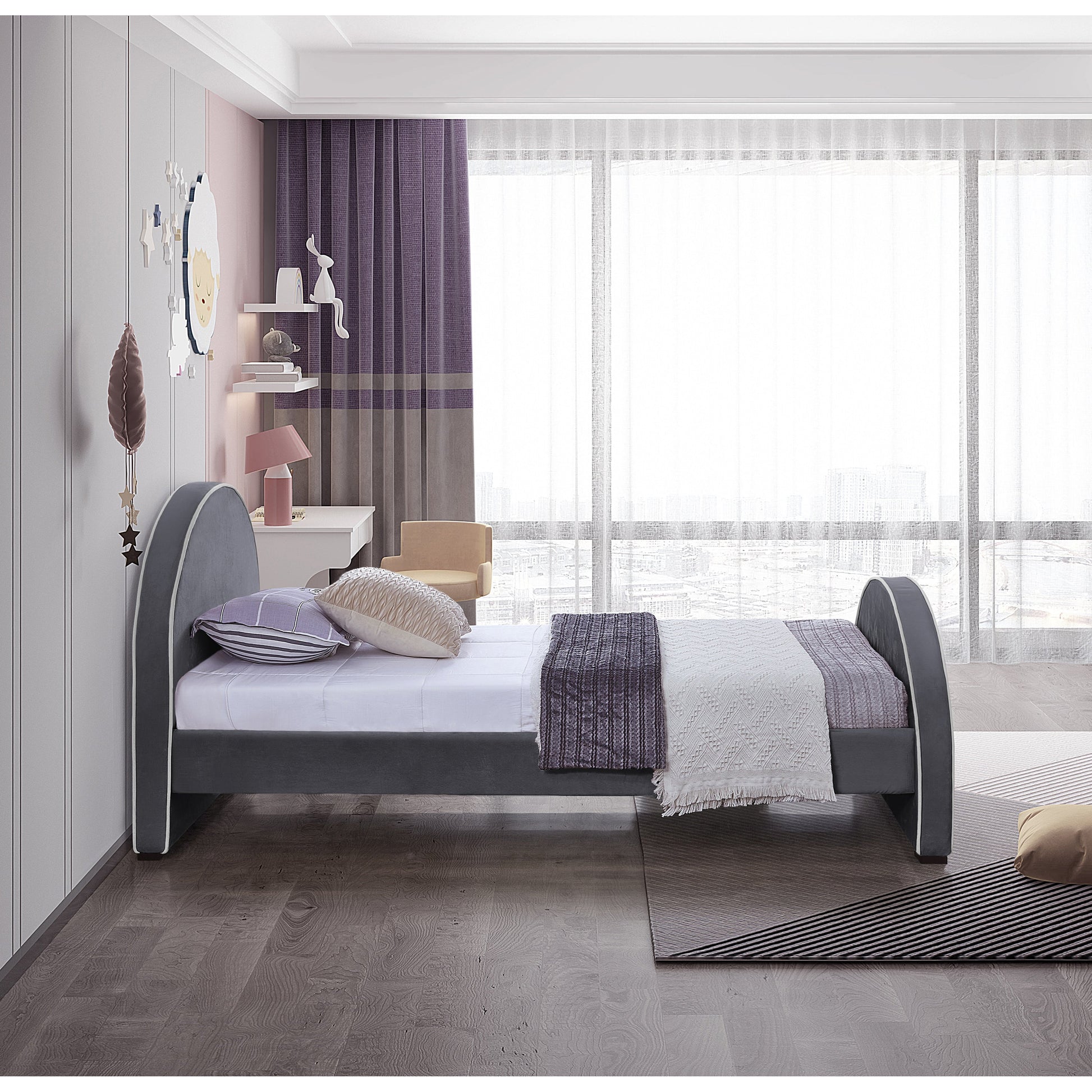 Brodie Bed - Grey 4