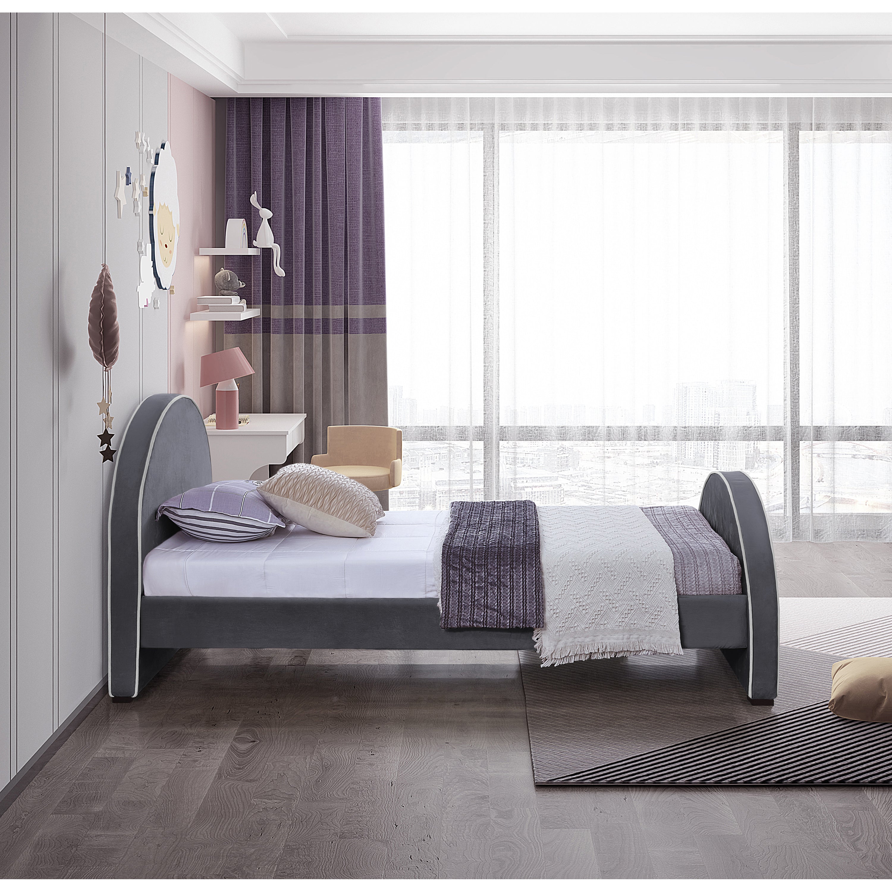 Brodie Bed - Grey 4