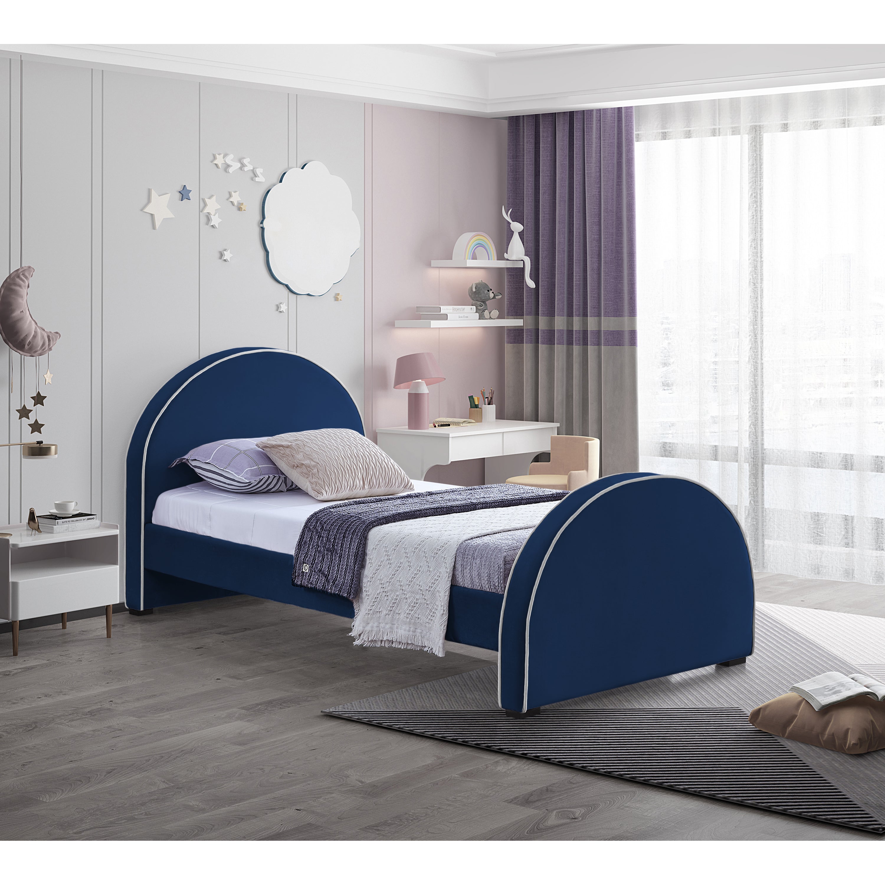 Brodie Bed - Navy 1