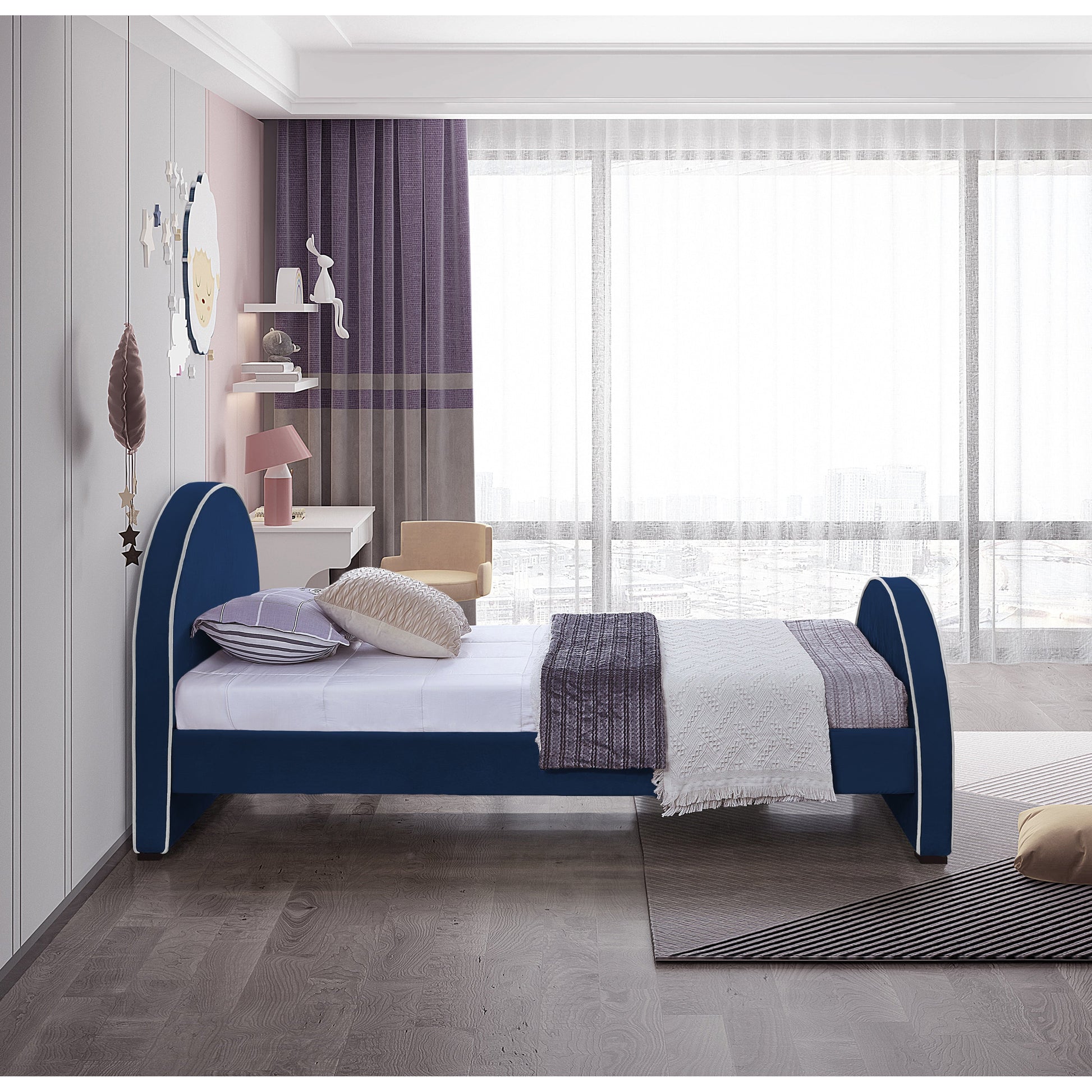 Brodie Bed - Navy 4