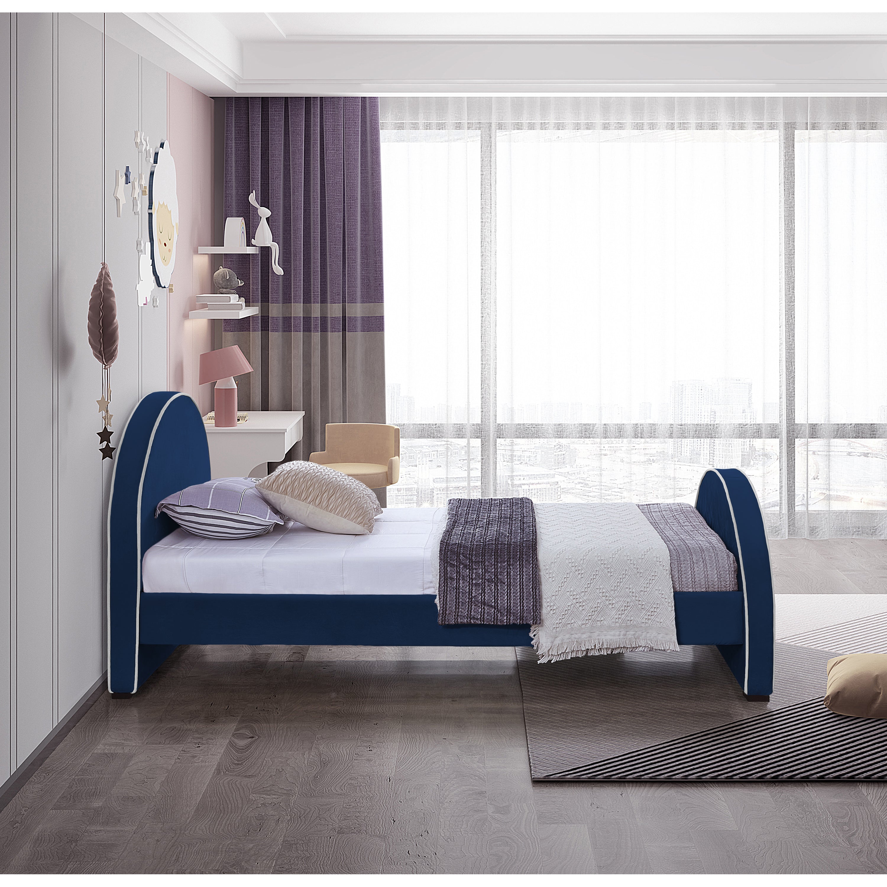 Brodie Bed - Navy 4