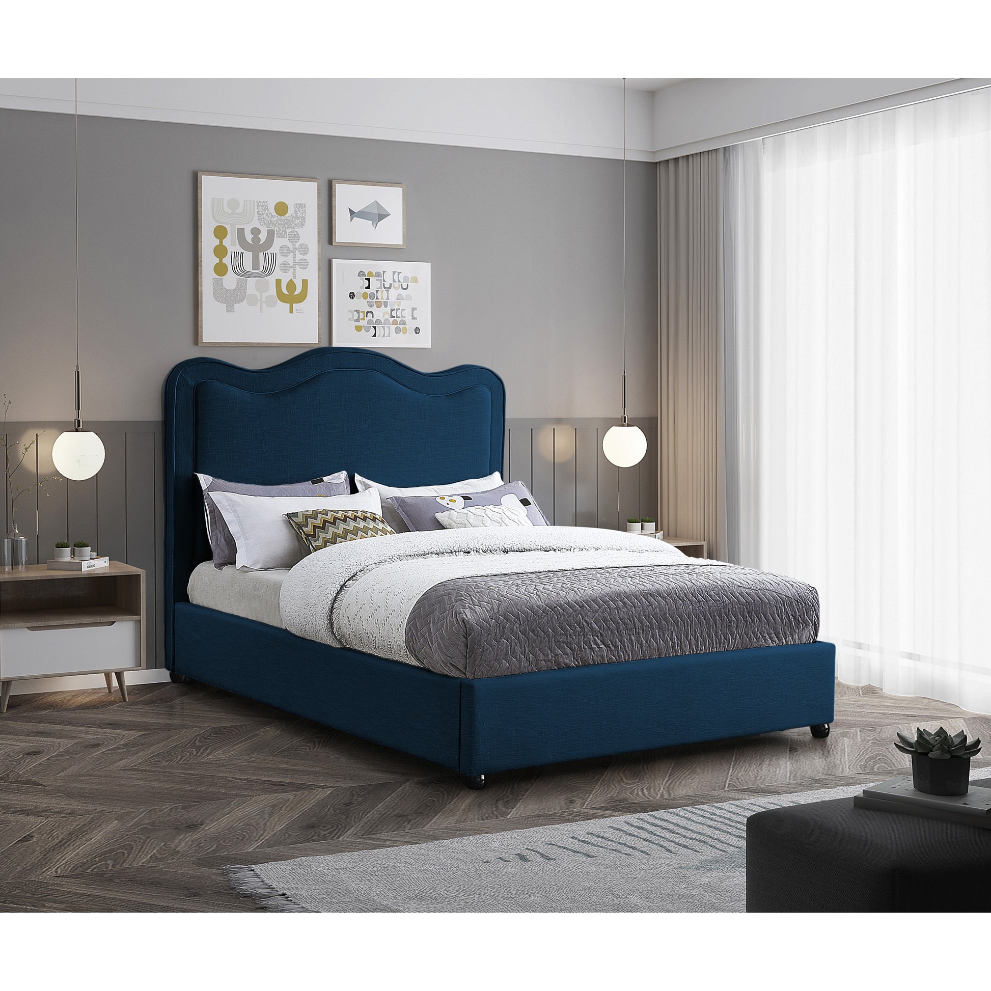Phelix Bed - Navy 1