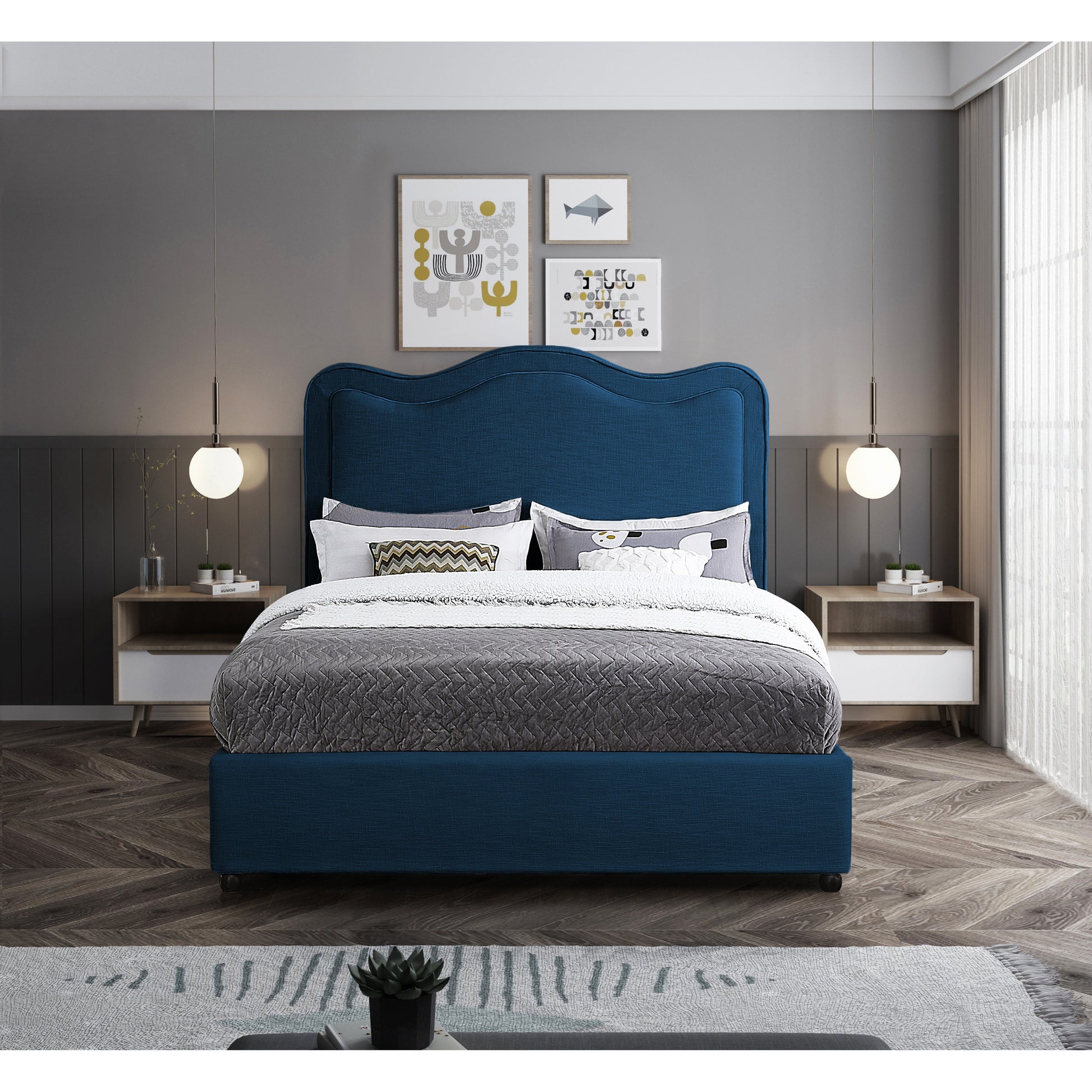 Phelix Bed - Navy 3