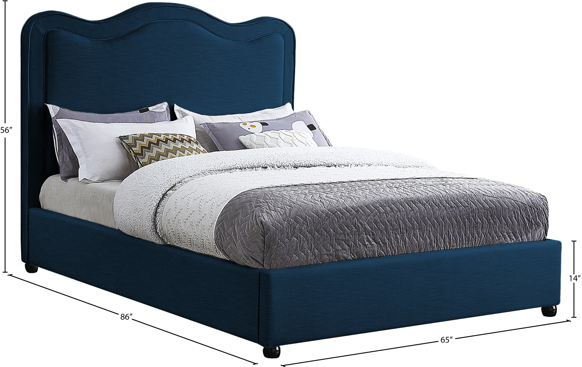 Phelix Bed - Navy 7