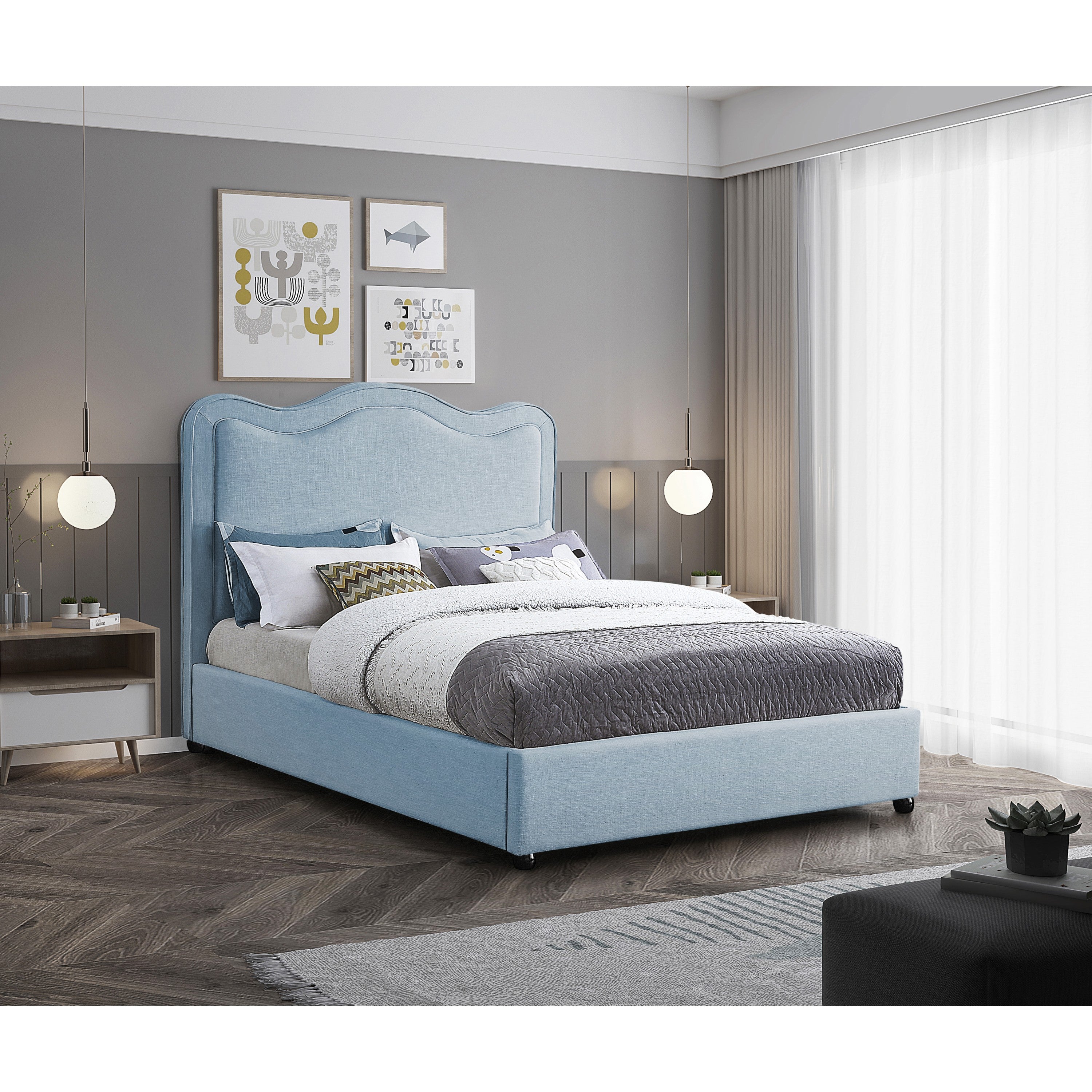 Phelix Bed - Light Blue 1