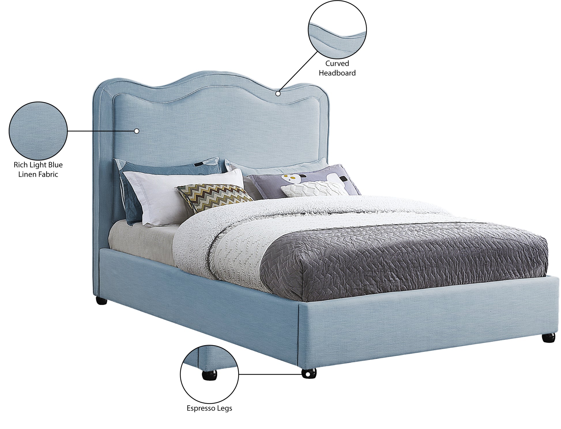 Phelix Bed - Light Blue 8