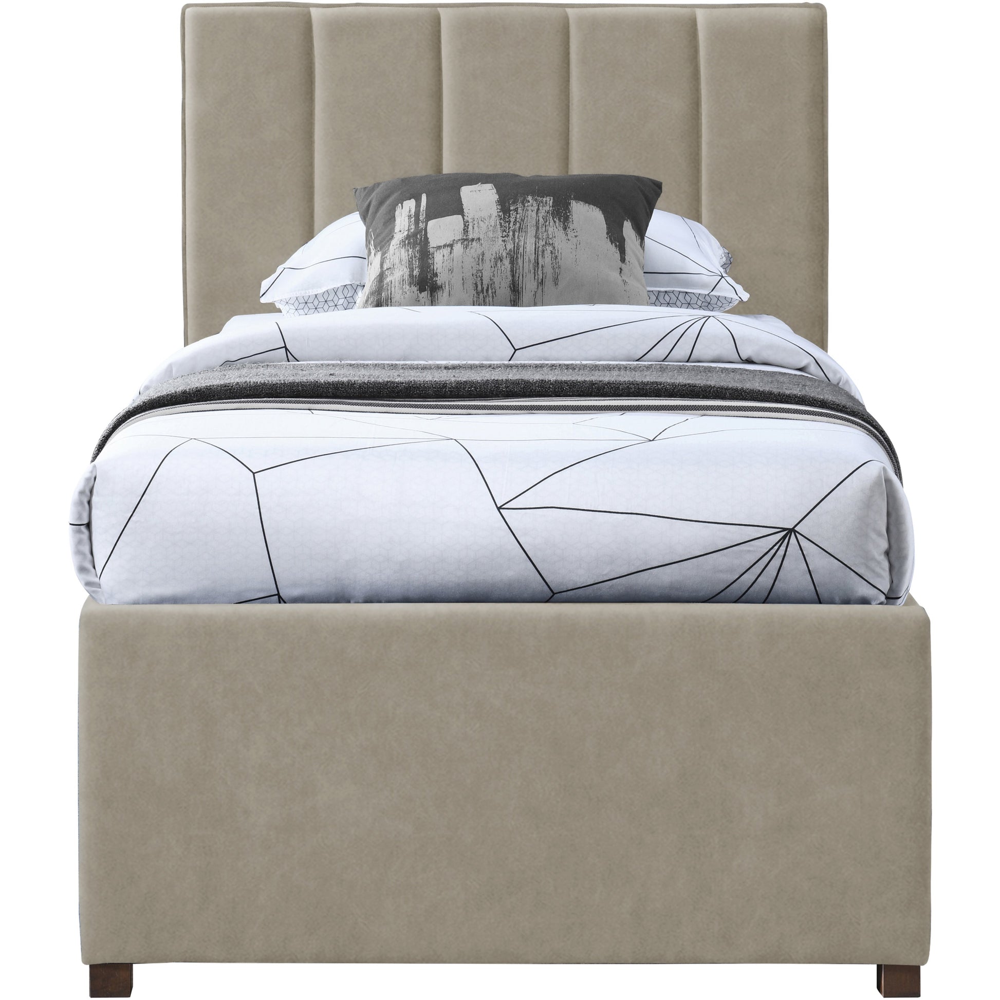 Hudsen Trundle Bed - Beige 2
