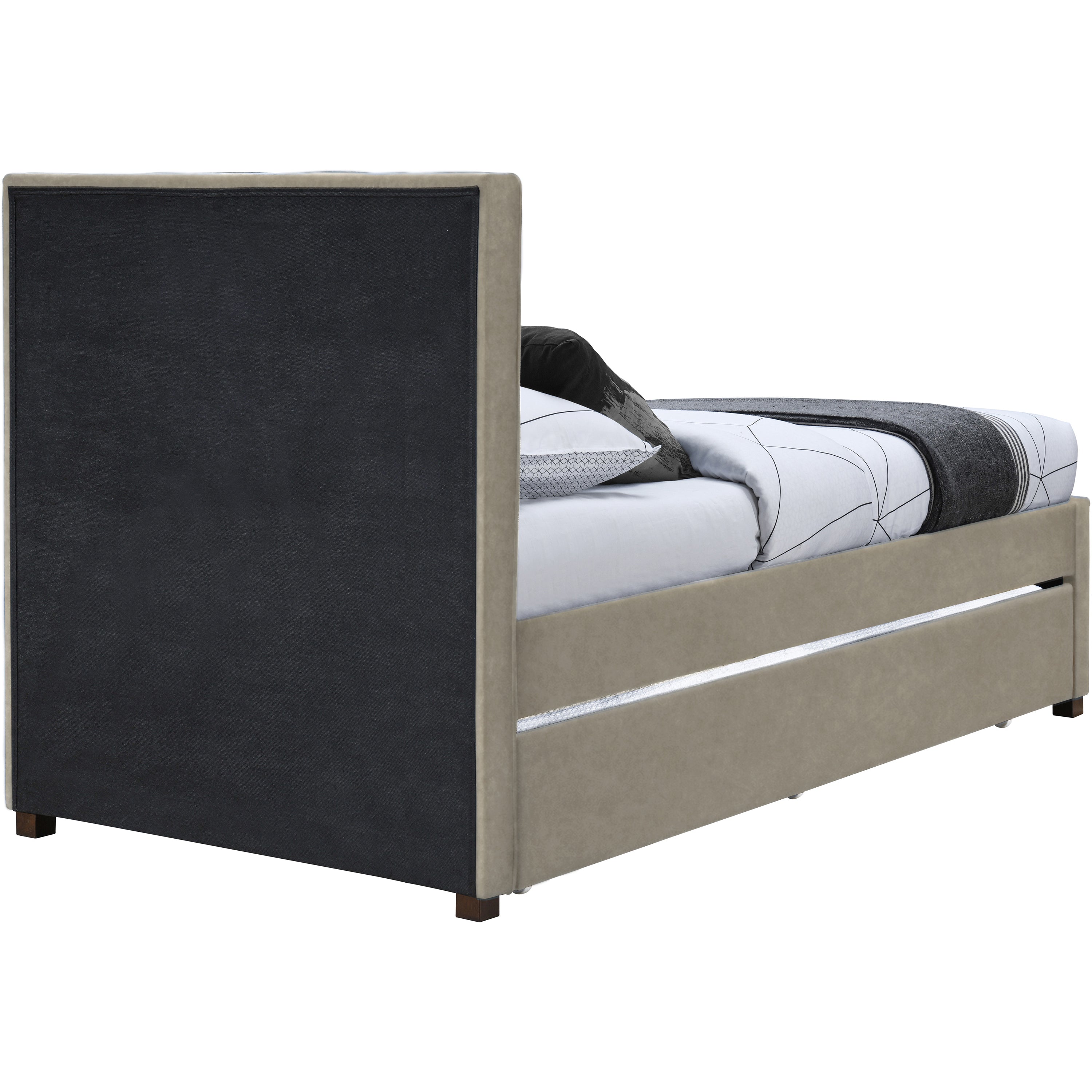 Hudsen Trundle Bed - Beige 4