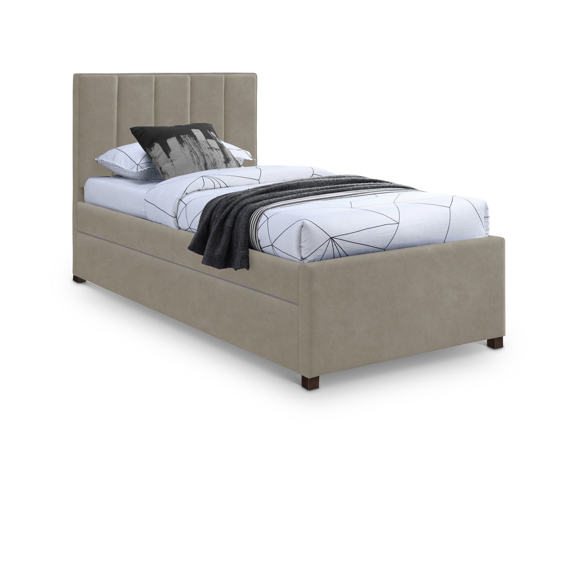 Hudsen Trundle Bed - Beige