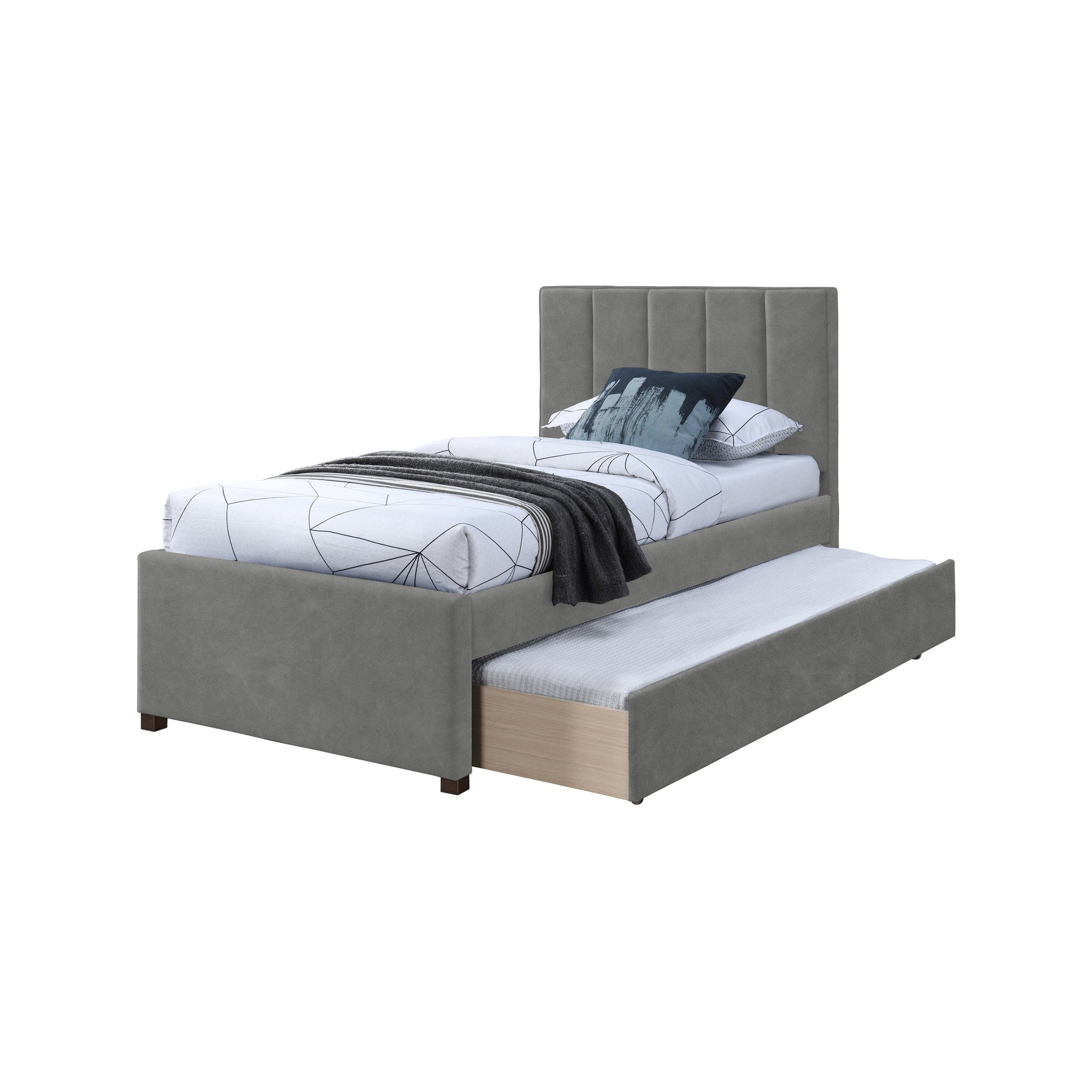 Hudsen Trundle Bed - Grey 5
