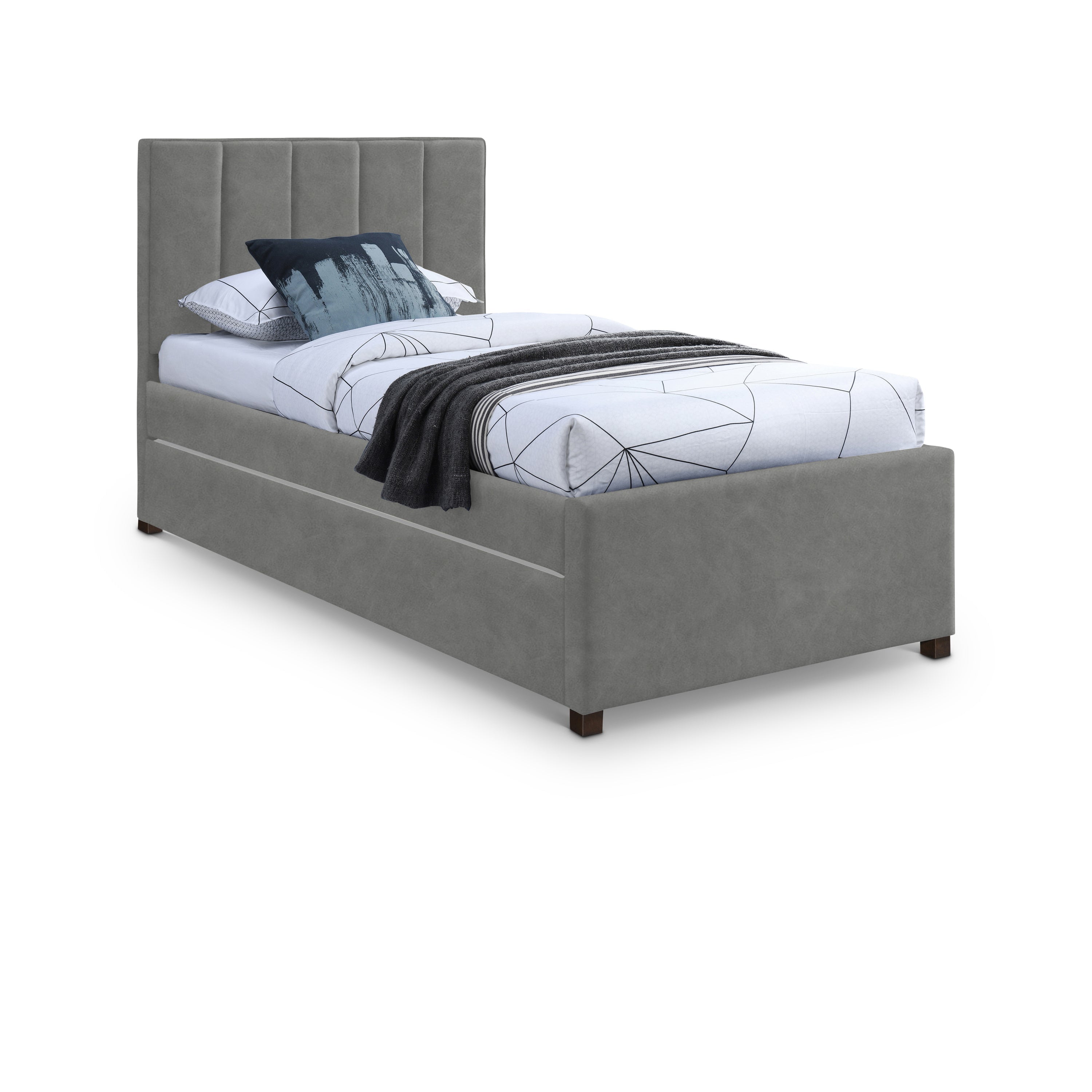 Hudsen Trundle Bed - Grey