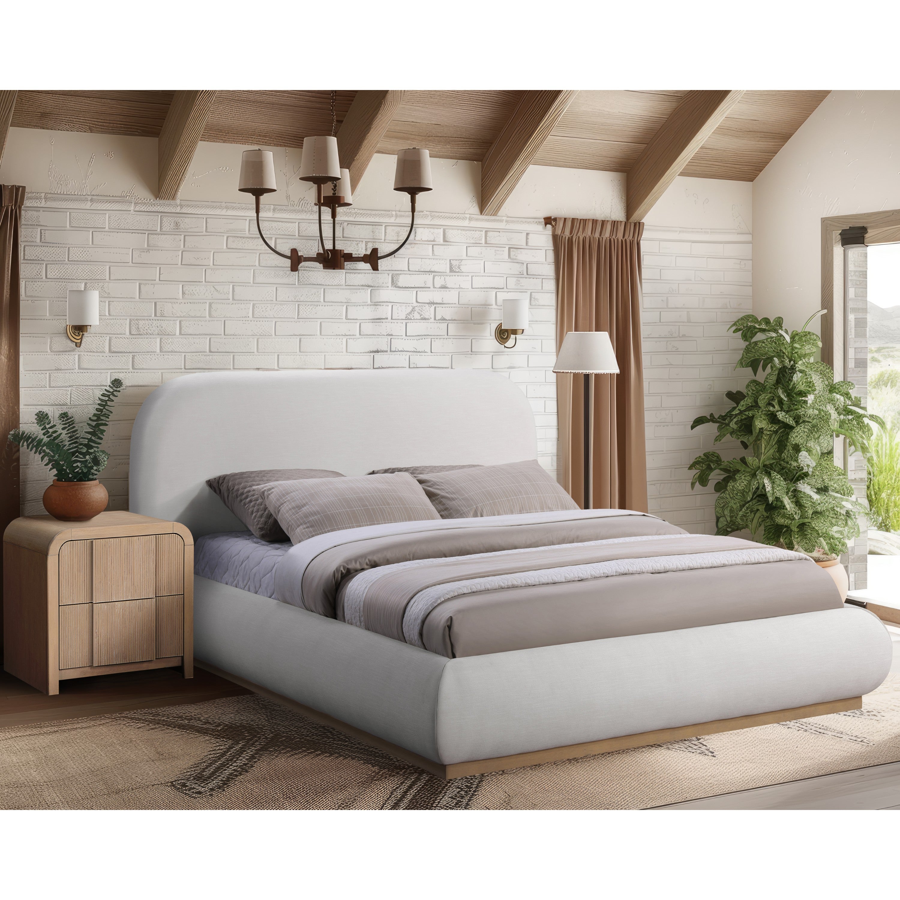 Vaughan Bed - Cream 1