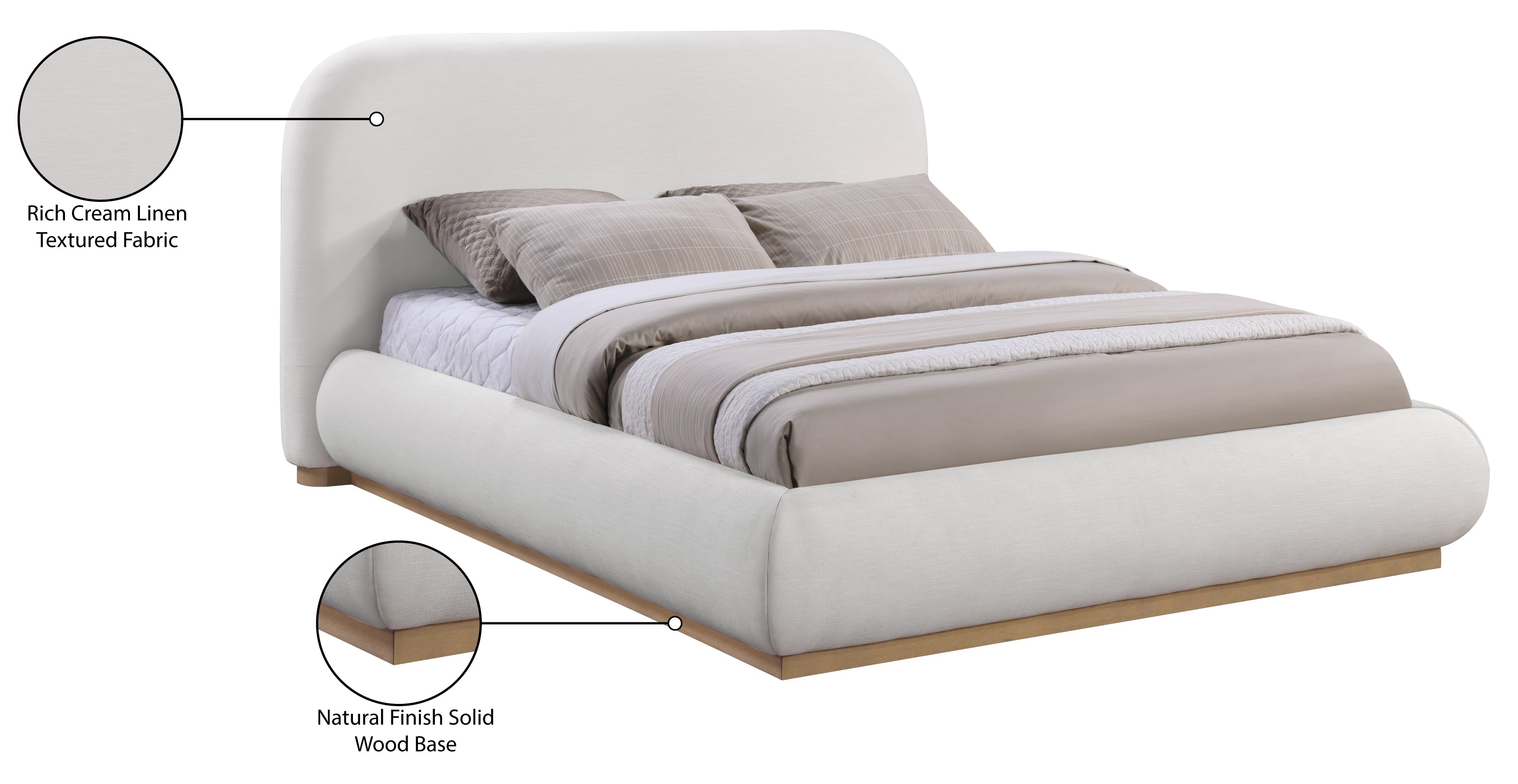 Vaughan Bed - Cream 10