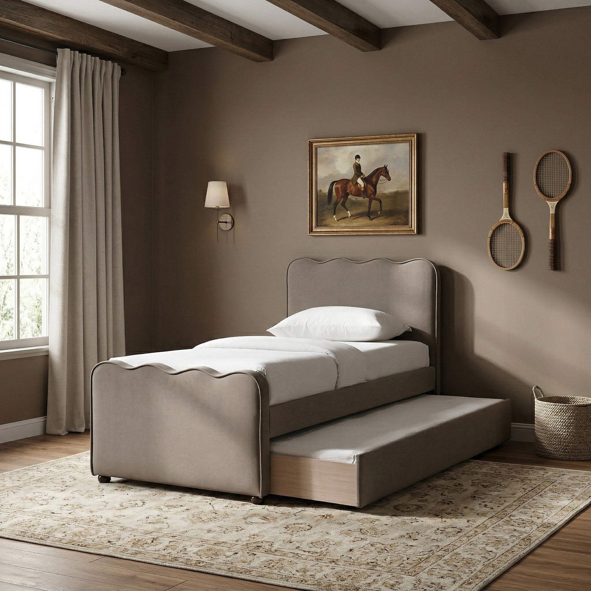 Gatz Trundle Bed - Taupe 2