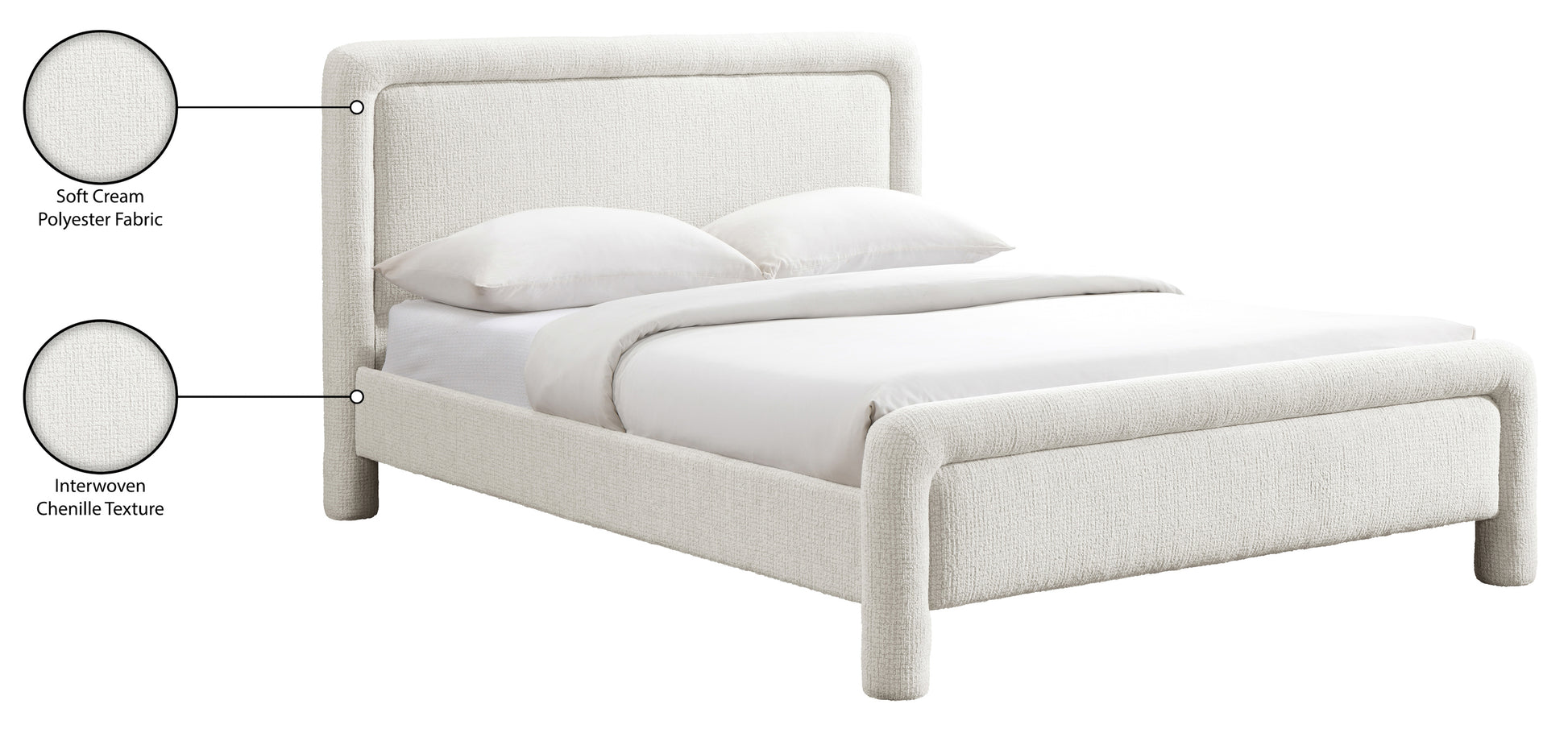 Bayler Bed - Cream 8