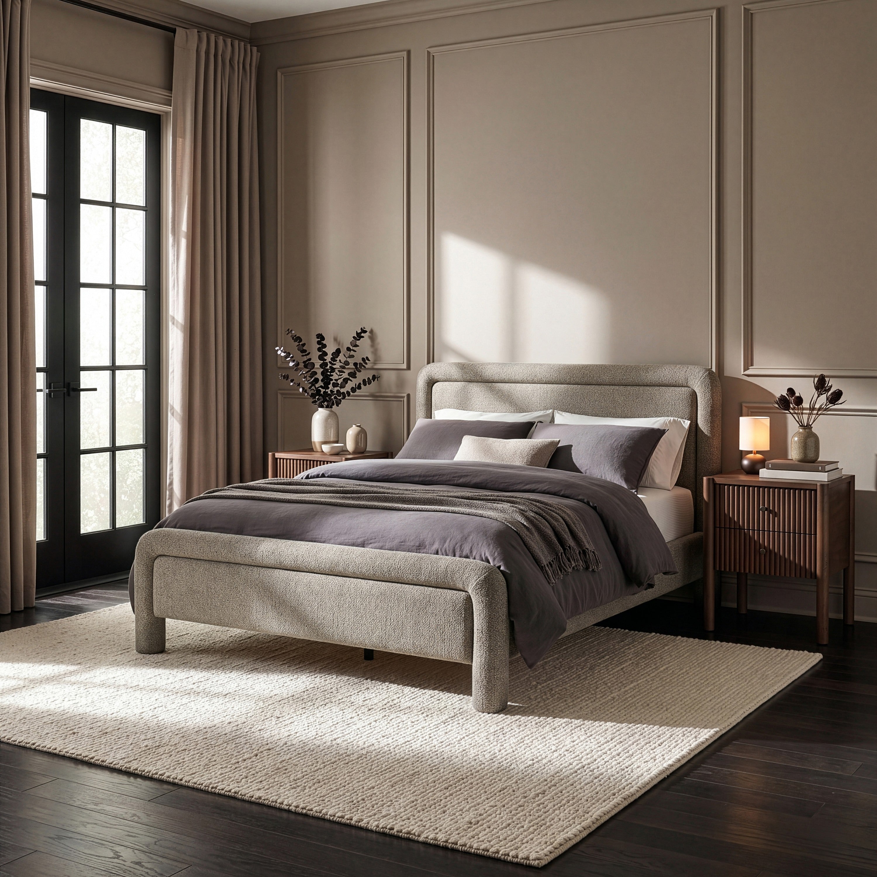 Bayler Bed - Taupe 1