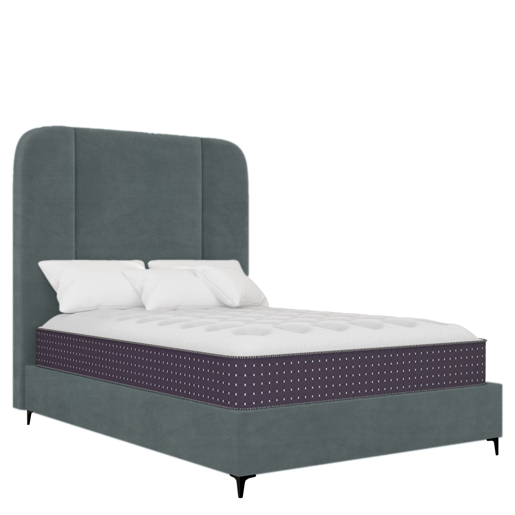 Apex - Rounded - Slate Blue Velvet #11