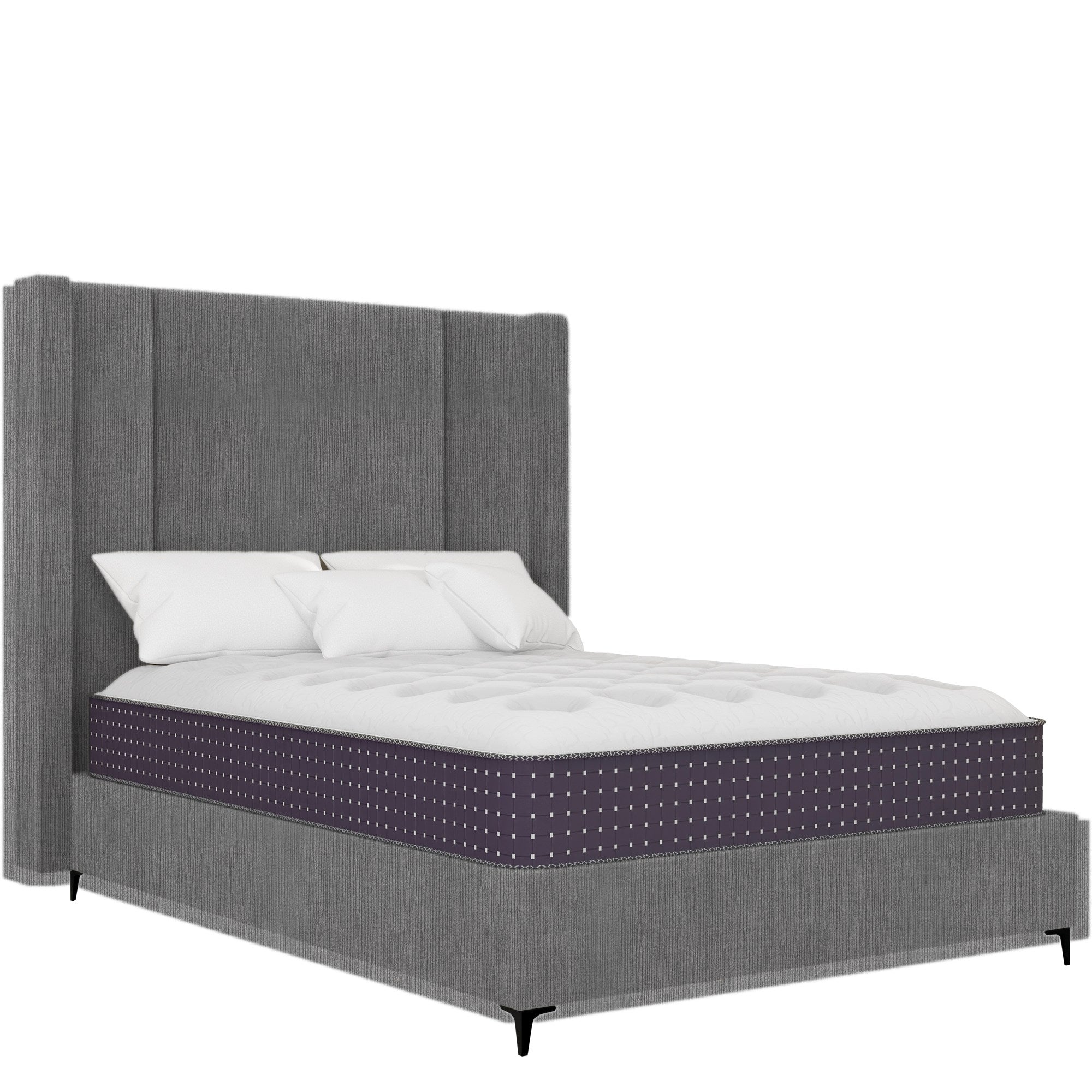 Apex - Wings - Textured Grey Velvet #34