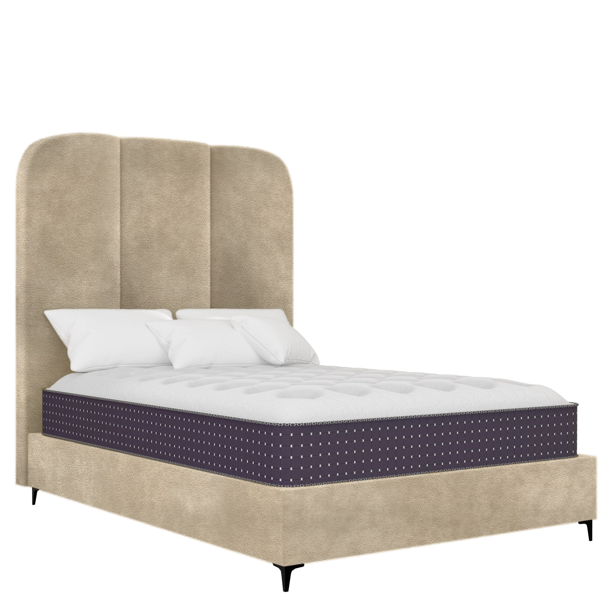Arlington - Rounded - Beige Velvet #3