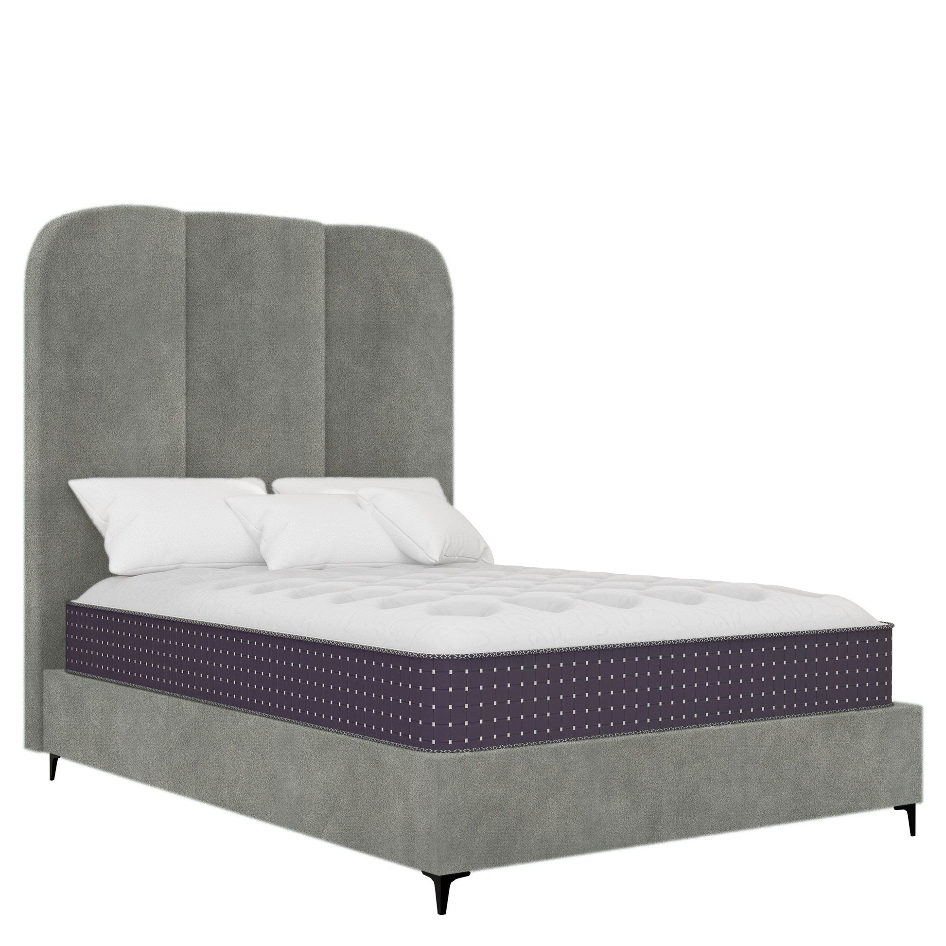 Arlington - Rounded - Grey Velvet #9