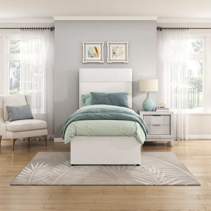 Stripe Trundle Bed - white background