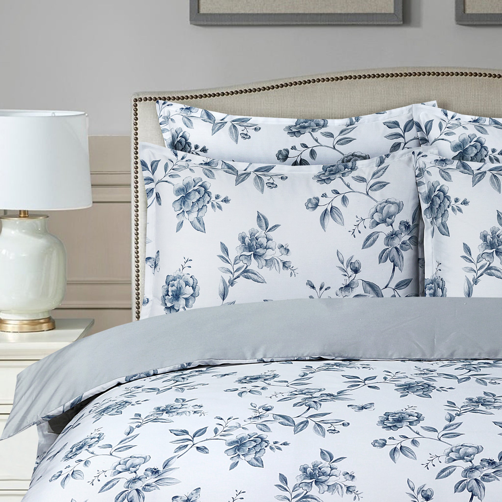 Amalfi Orchard - Blue Bed Linen Set - Blue - Full