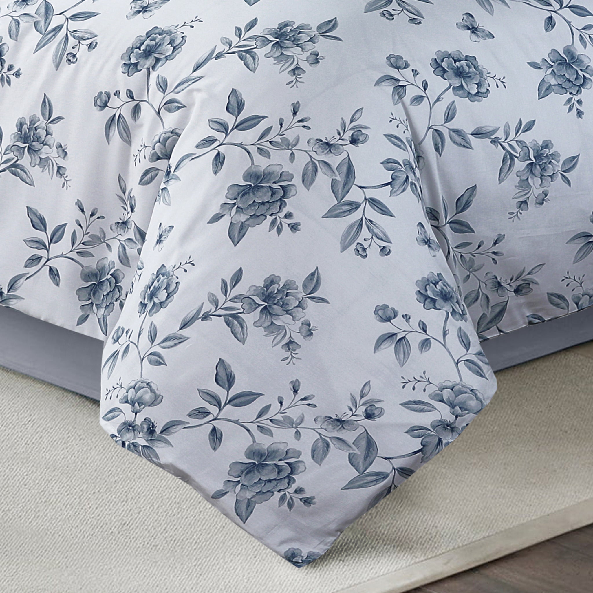 Amalfi Orchard - Blue Bed Linen Set - Blue - King