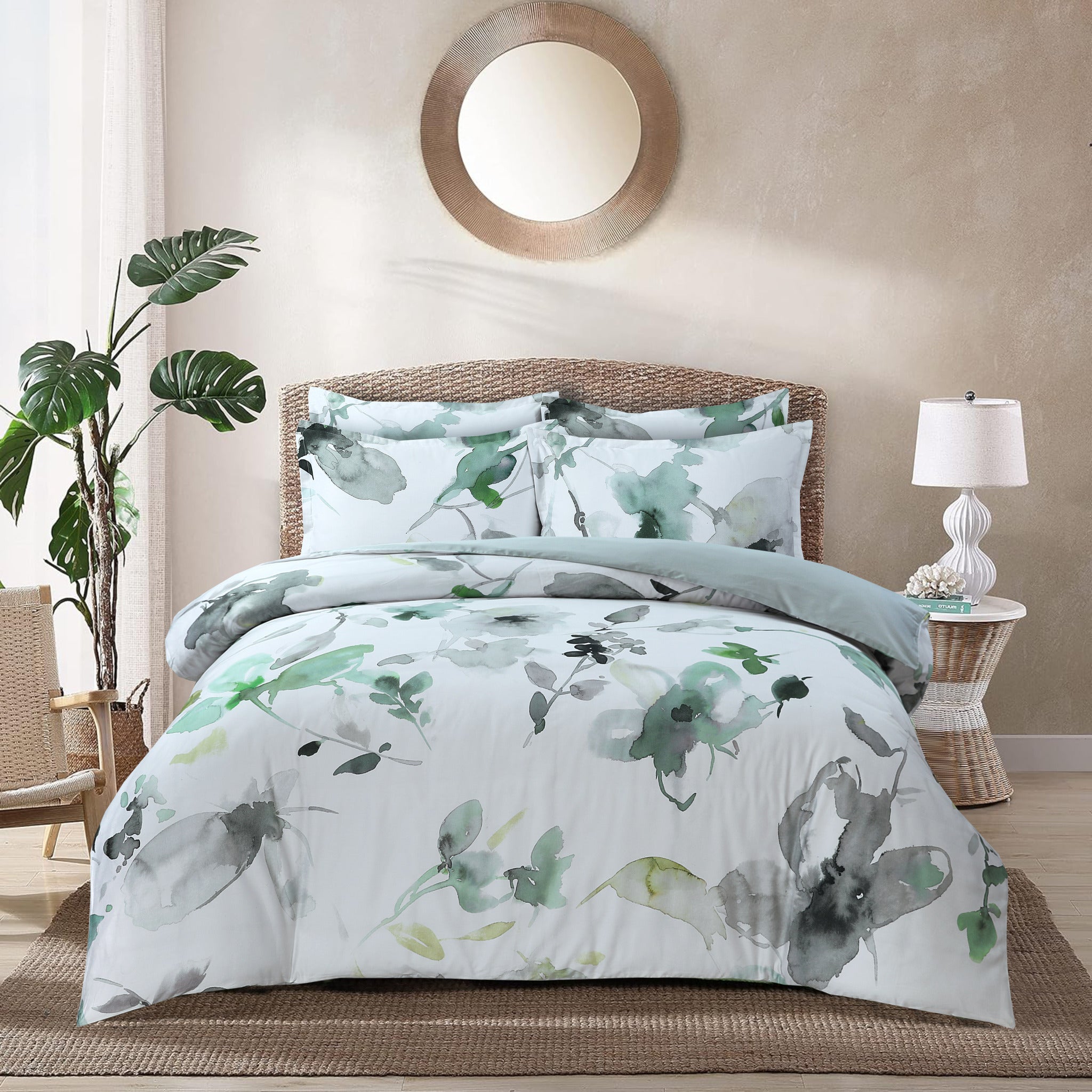 Summer Breeze Bed Linen Set - Emerald - Twin