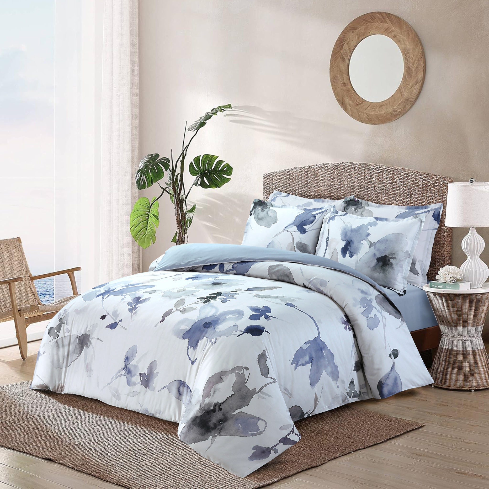 Summer Breeze Bed Linen Set - Ocean Blue - 44" Twin