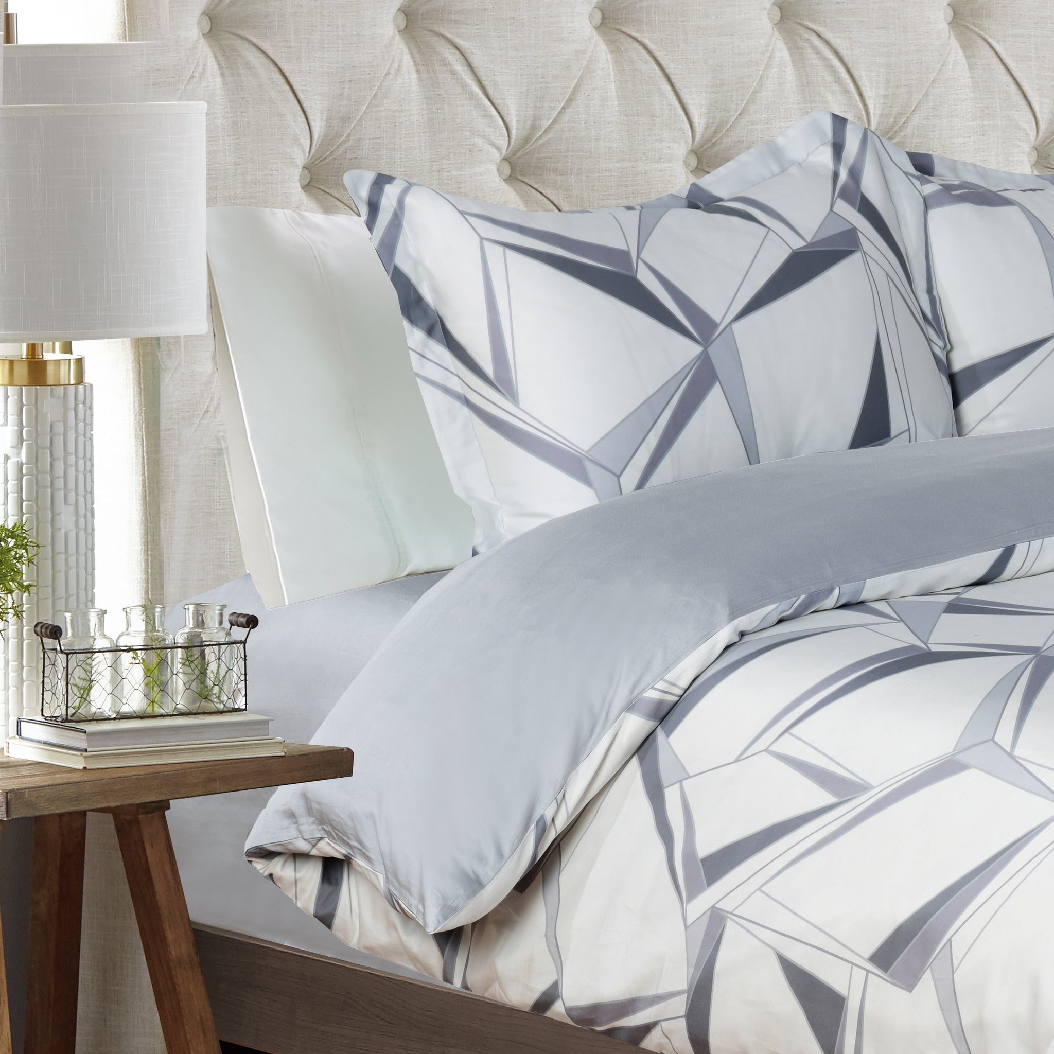 Tokyo Comfort Bed Linen Set - Ash - Full