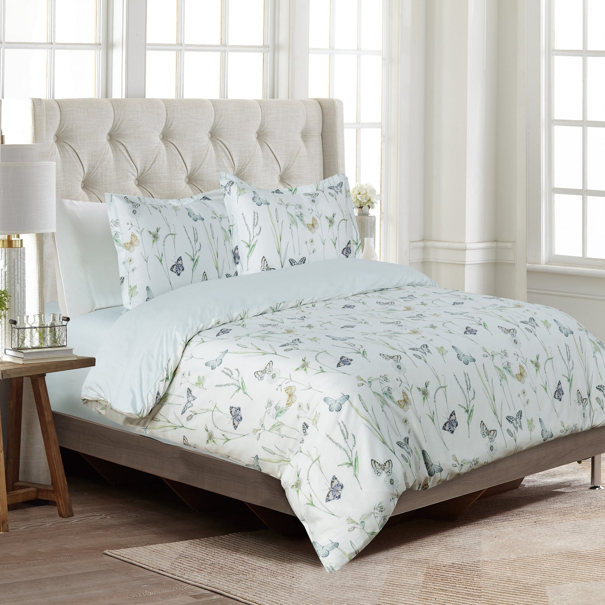 Seagate Spring - Aqua Bed Linen Set - Aqua - 44" Twin