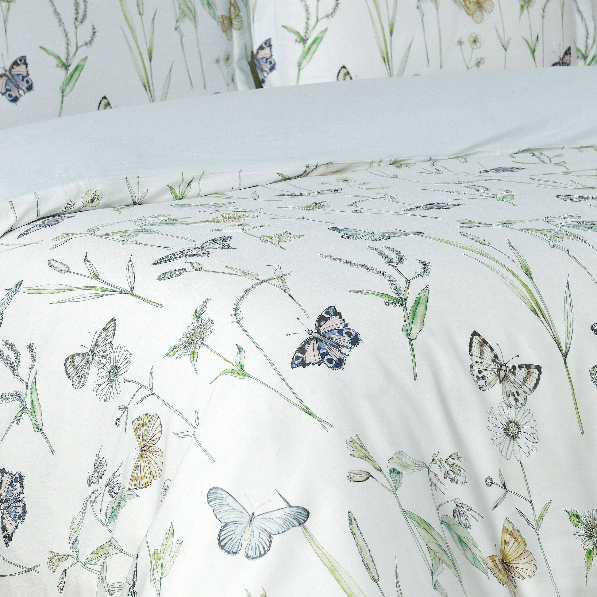 Seagate Spring - Aqua Bed Linen Set - Aqua - Full