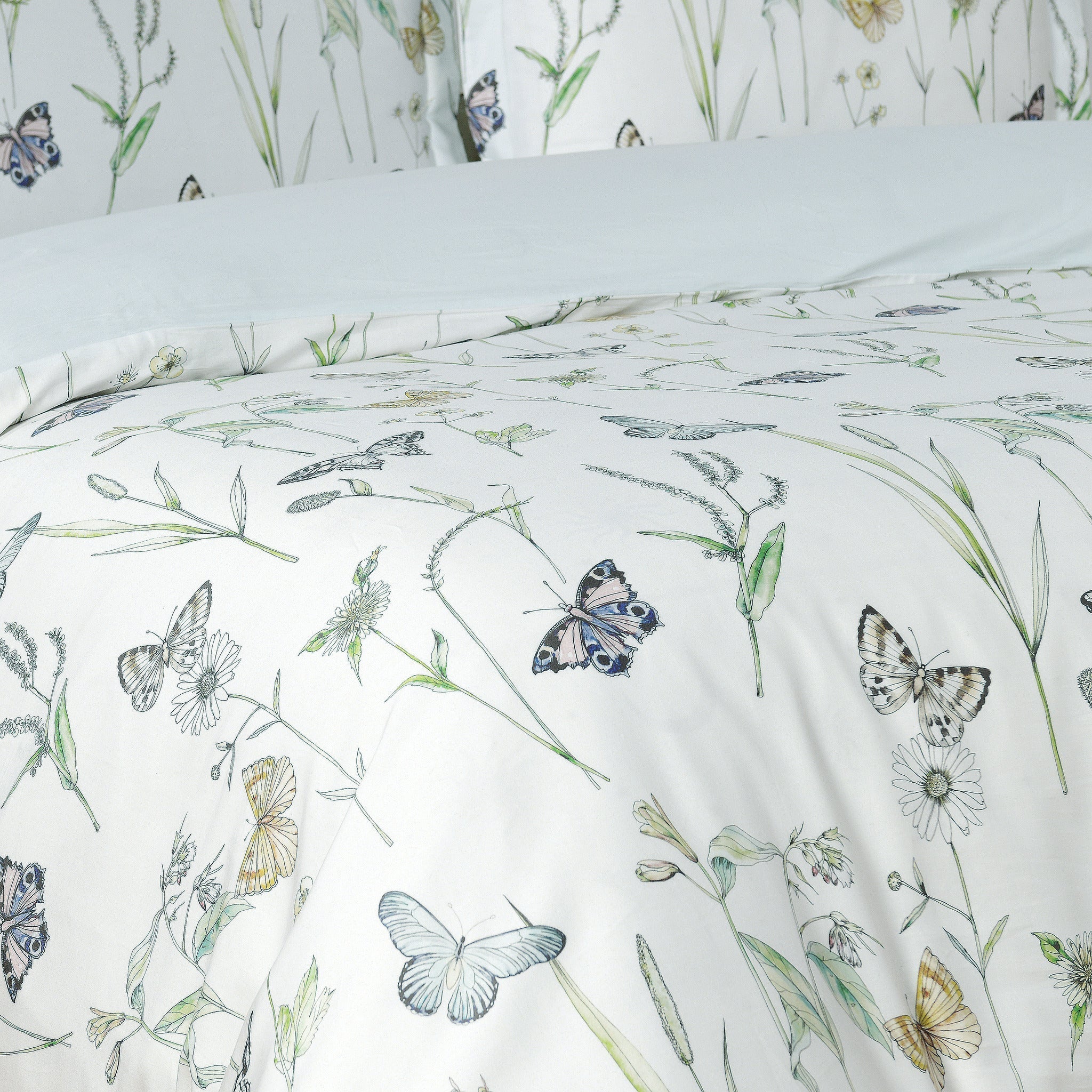 Seagate Spring - Aqua Bed Linen Set - Aqua - Full