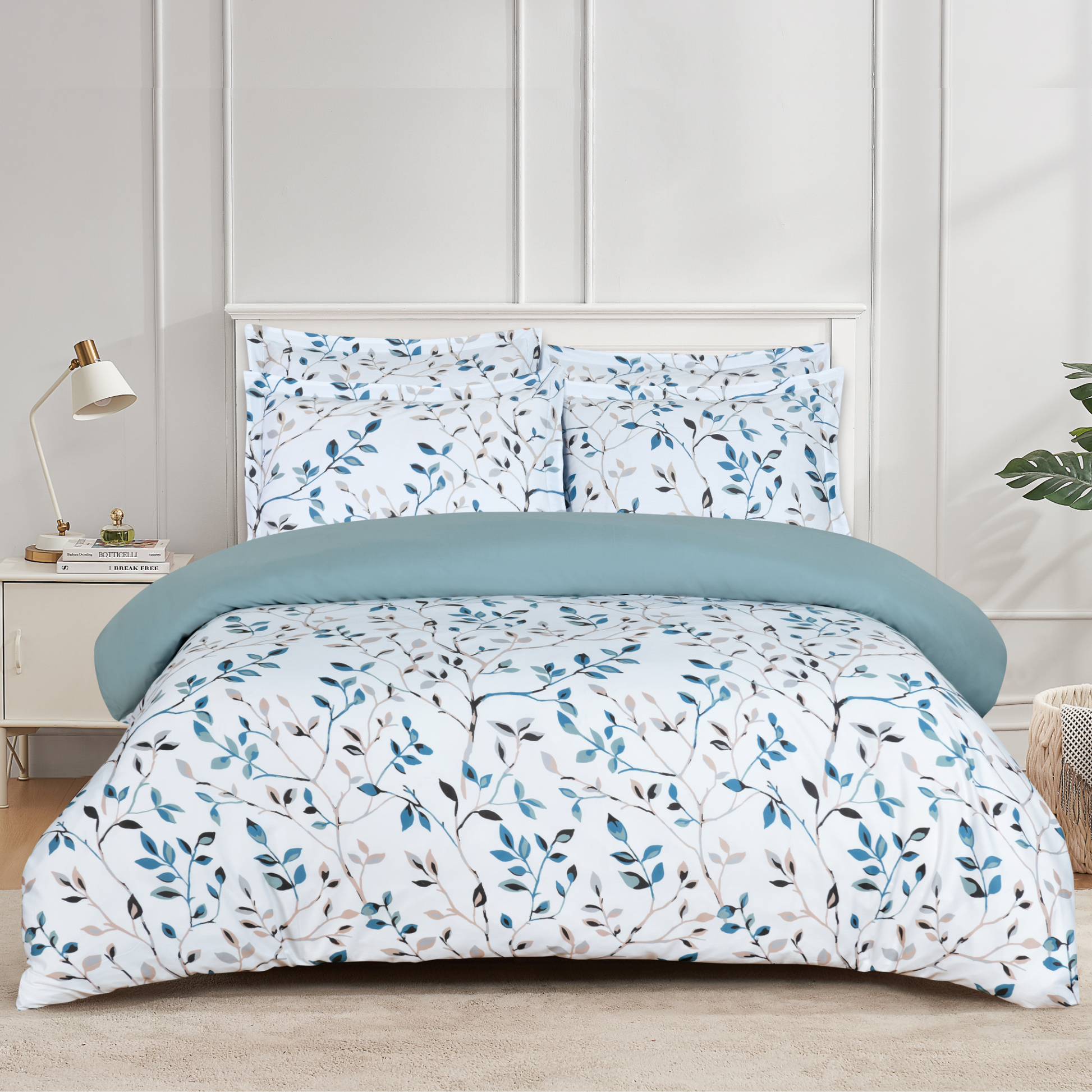 Forest Ferns - Seafoam Bed Linen Set - Seafoam - Twin