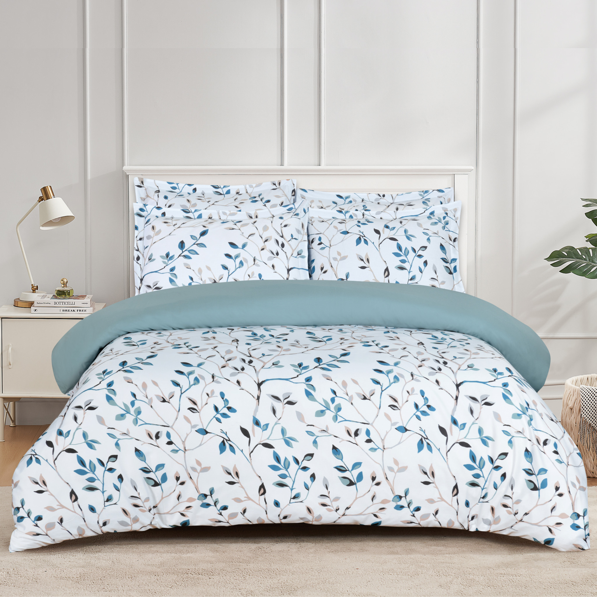 Forest Ferns - Seafoam Bed Linen Set - Seafoam - Twin