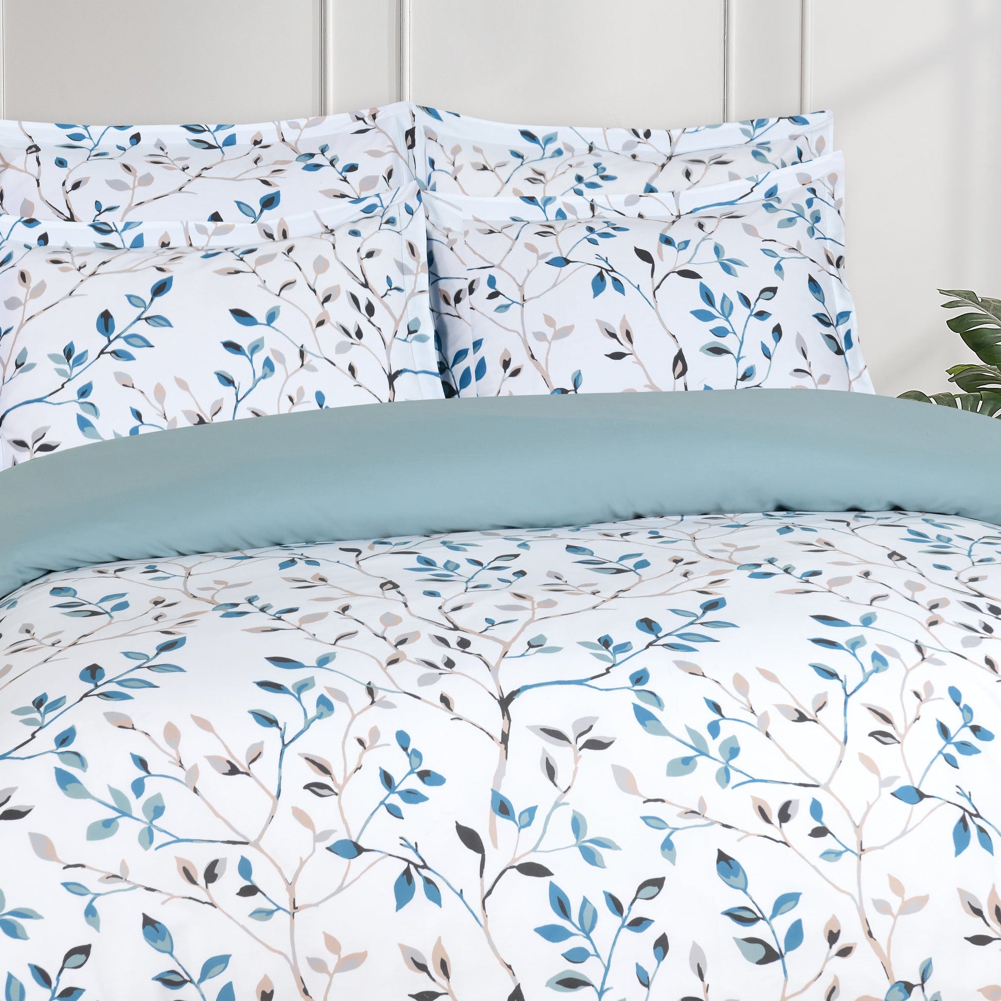Forest Ferns - Seafoam Bed Linen Set - Seafoam - 48" Full