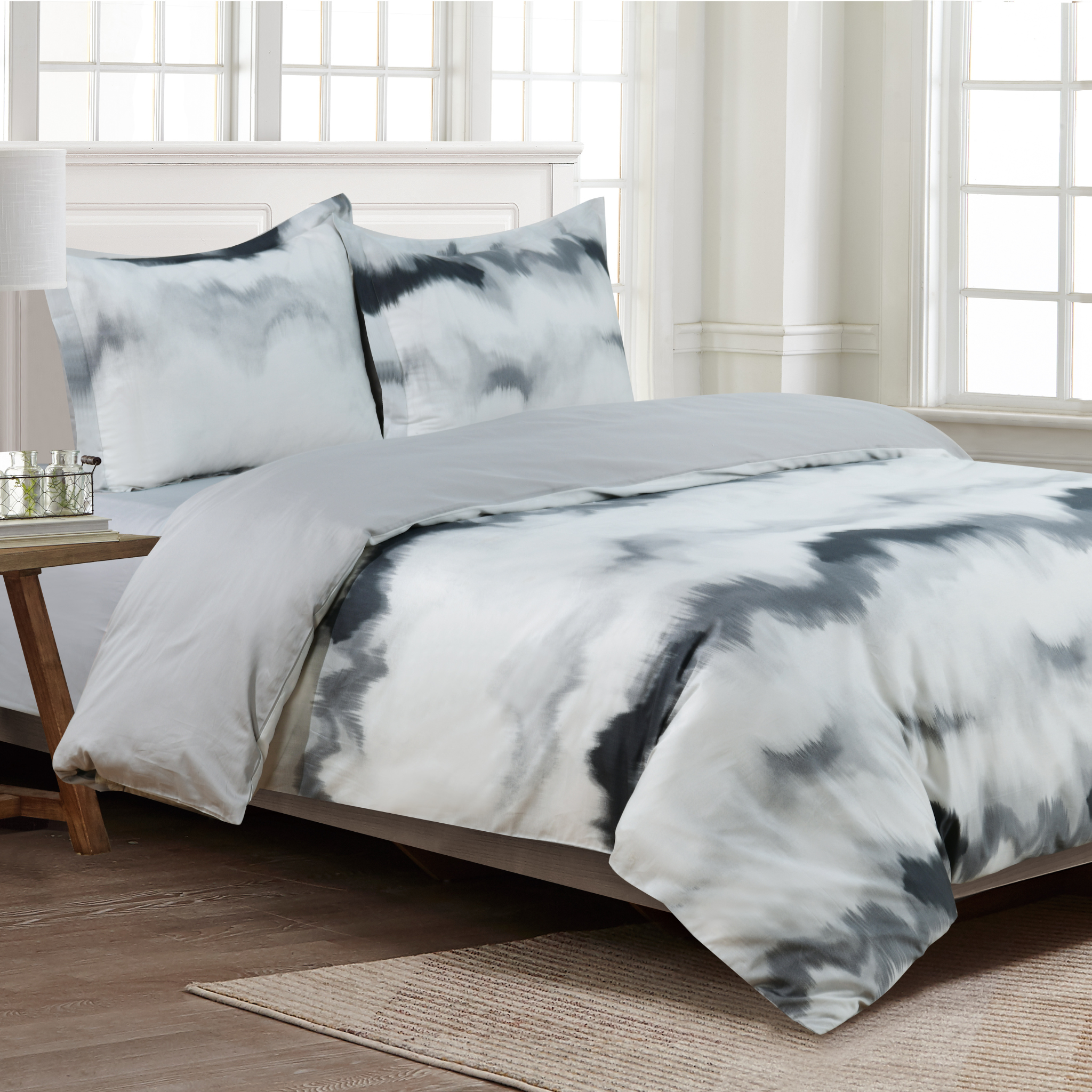 Frosty Bliss - Gray Bed Linen Set - Gray - 44" Twin