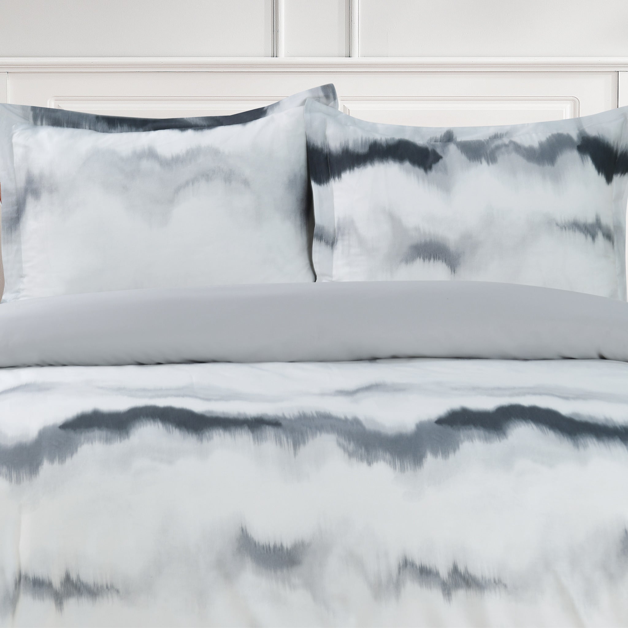 Frosty Bliss - Gray Bed Linen Set - Gray - Full
