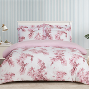 LILAC CASCADE Antique Rose Bed Linen Set - Twin