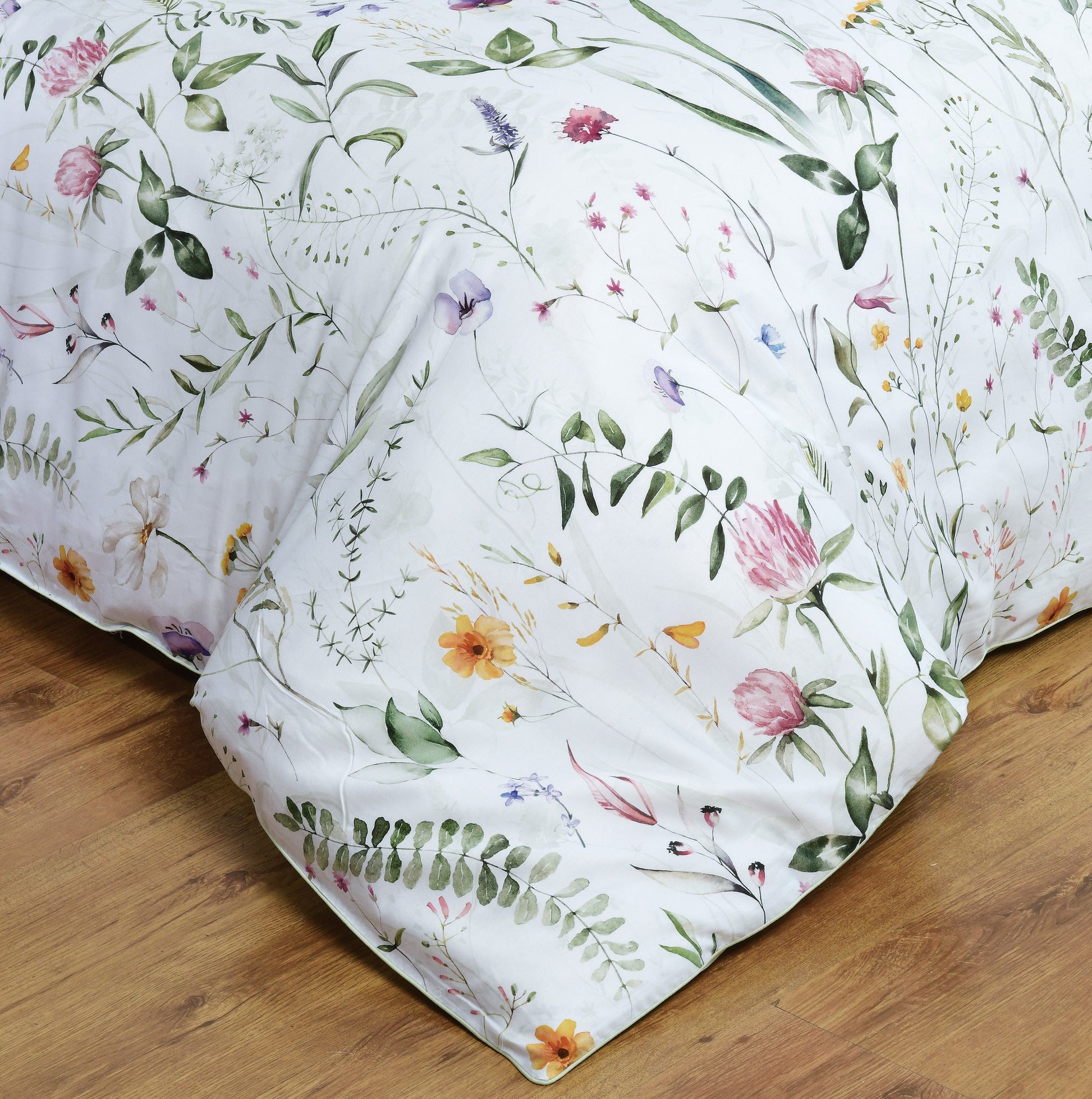 VERA VERDE - Mint Bed Linen Set - Mint - King