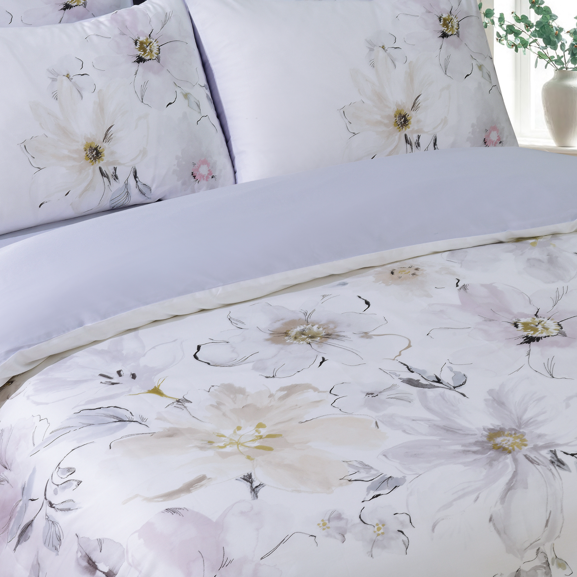 Anatolian Garden - Lavender Bed Linen Set - Lavender - 48" Full