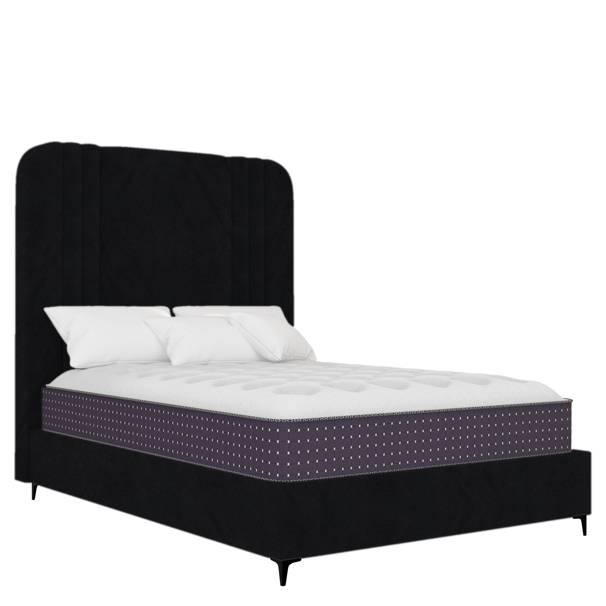 Belmont - Rounded - Black Velvet #66