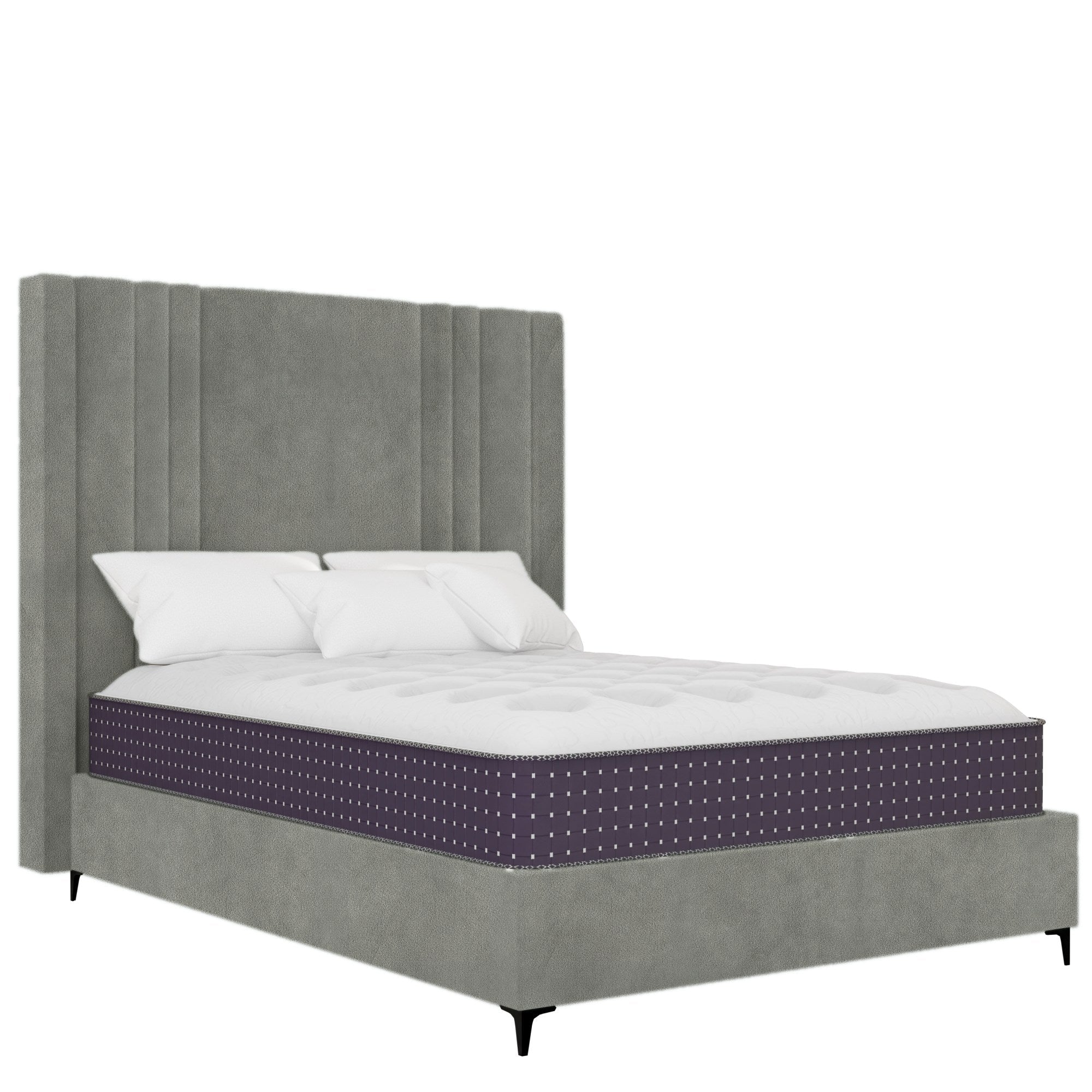 Belmont - Wings - Grey Velvet #9