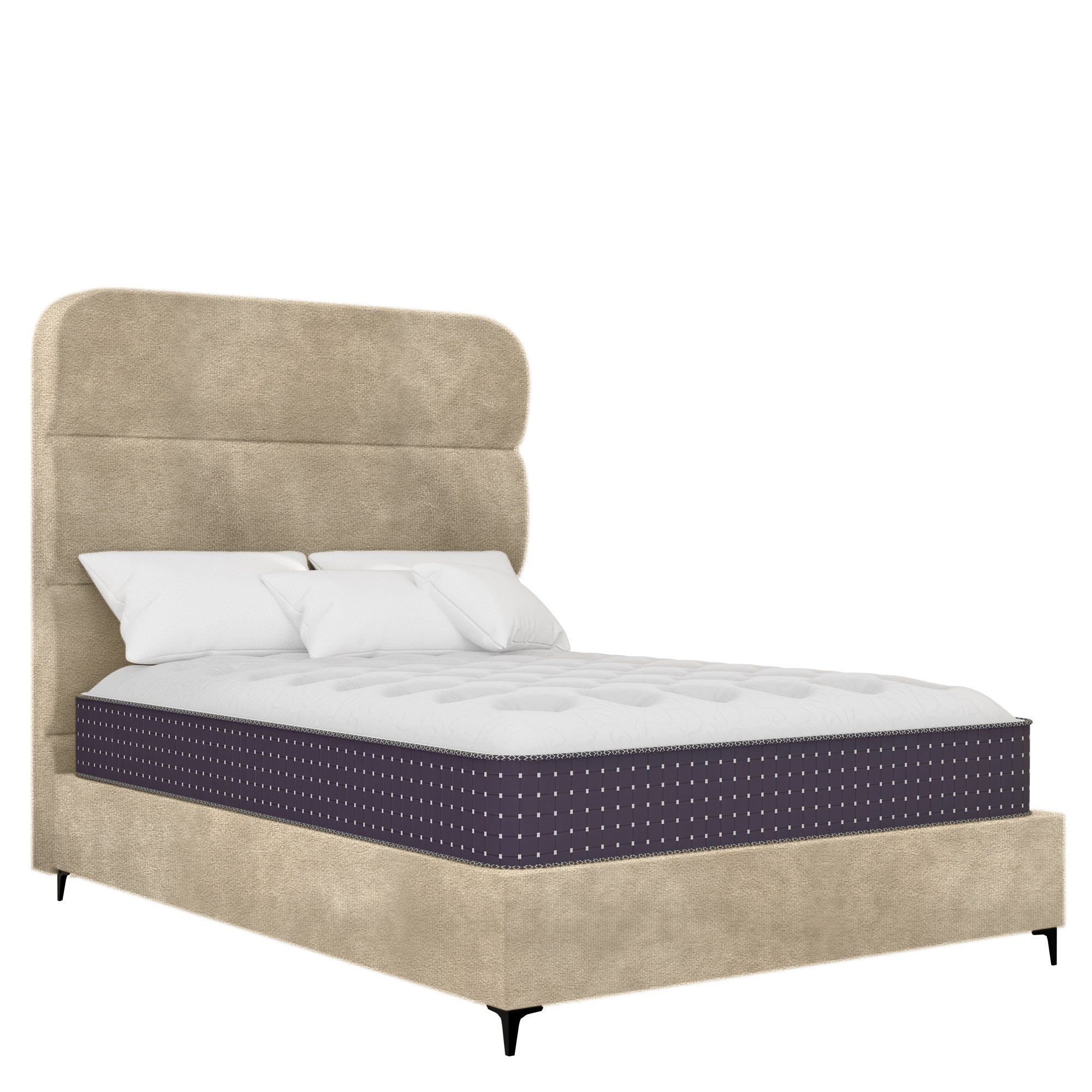 Concord - Rounded - Beige Velvet #3