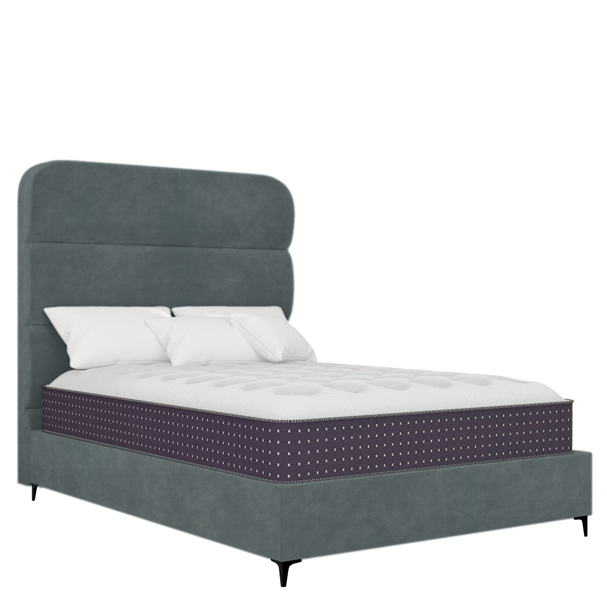 Concord - Rounded - Slate Blue Velvet #11